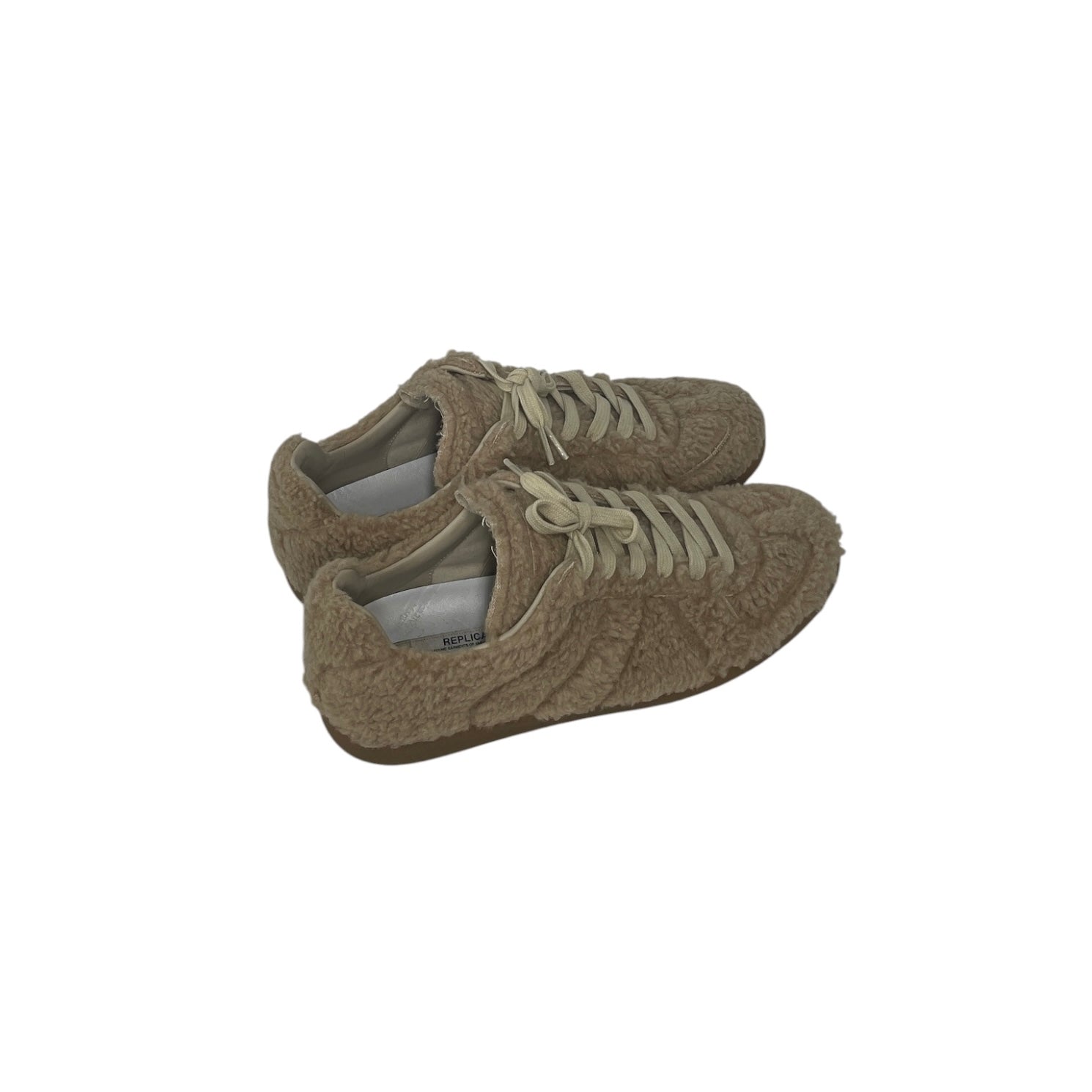 Maison Margiela/Low-Sneakers/EU 41/Fur/BEG/FLEECE FUR/SHEARLING REPLICA view 2