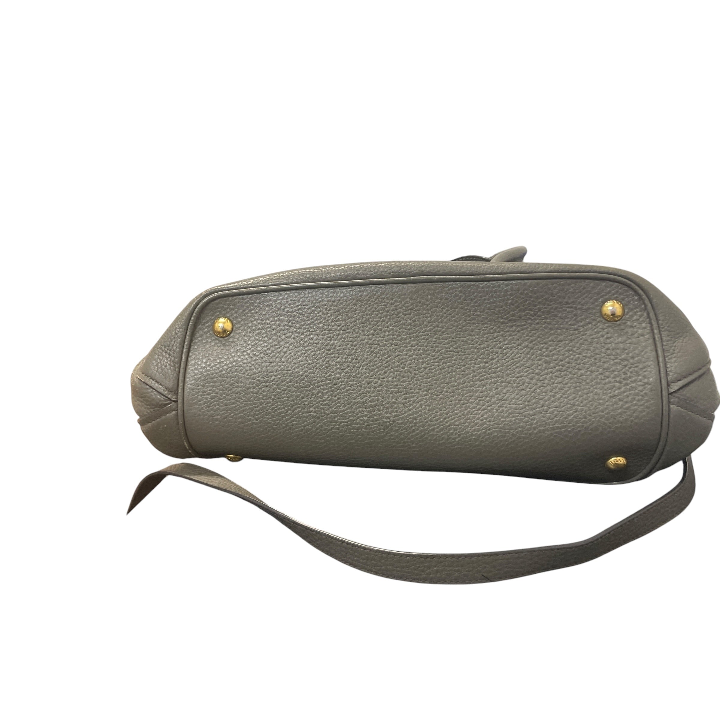 PRADA/Hand Bag/Leather/GRY/SAFFIANO LEATHER BAG view 3
