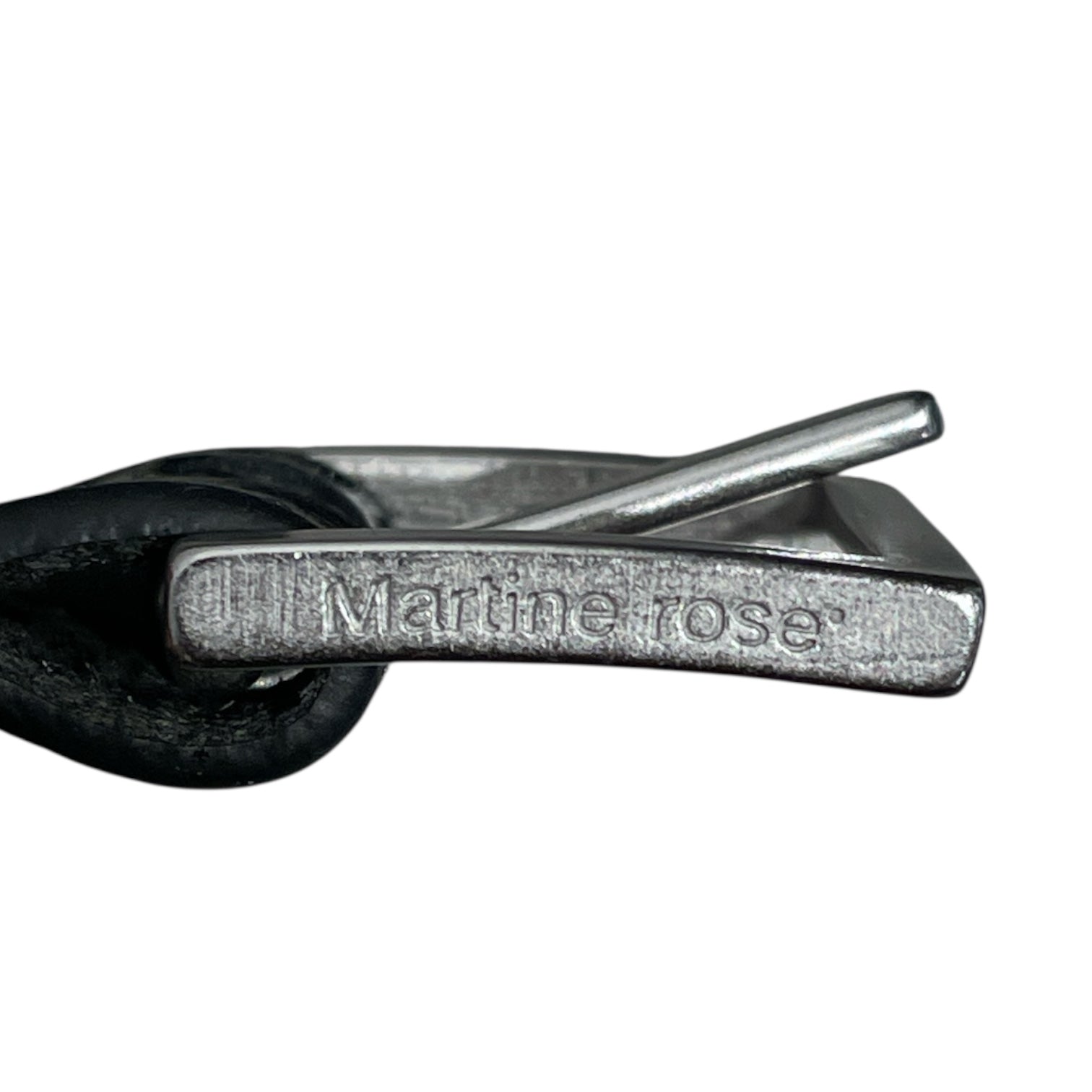 MARTINE ROSE/Leather/BLK/ROSE SEX BELT view 3