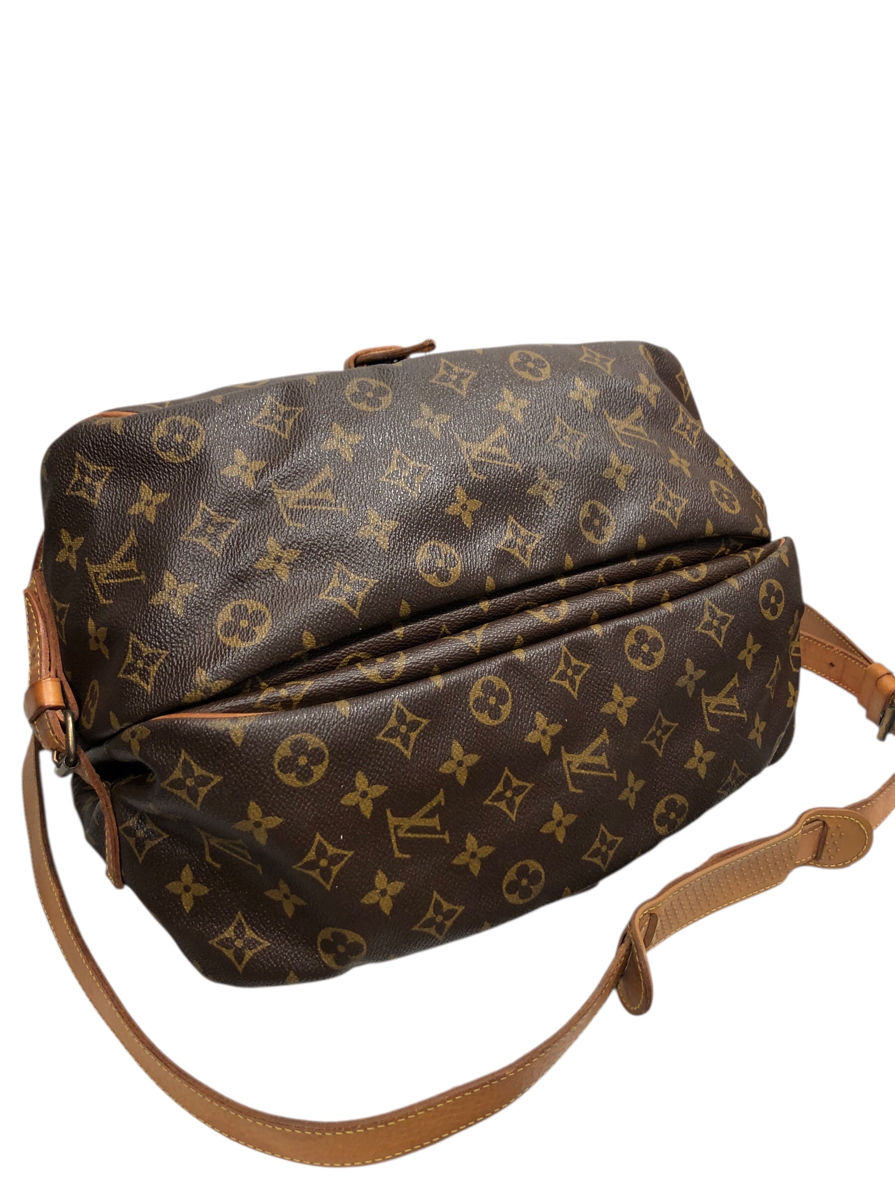 LOUIS VUITTON/Cross Body Bag/Monogram/Leather/BRW/MONOGRAM SAMUR 35 view 3