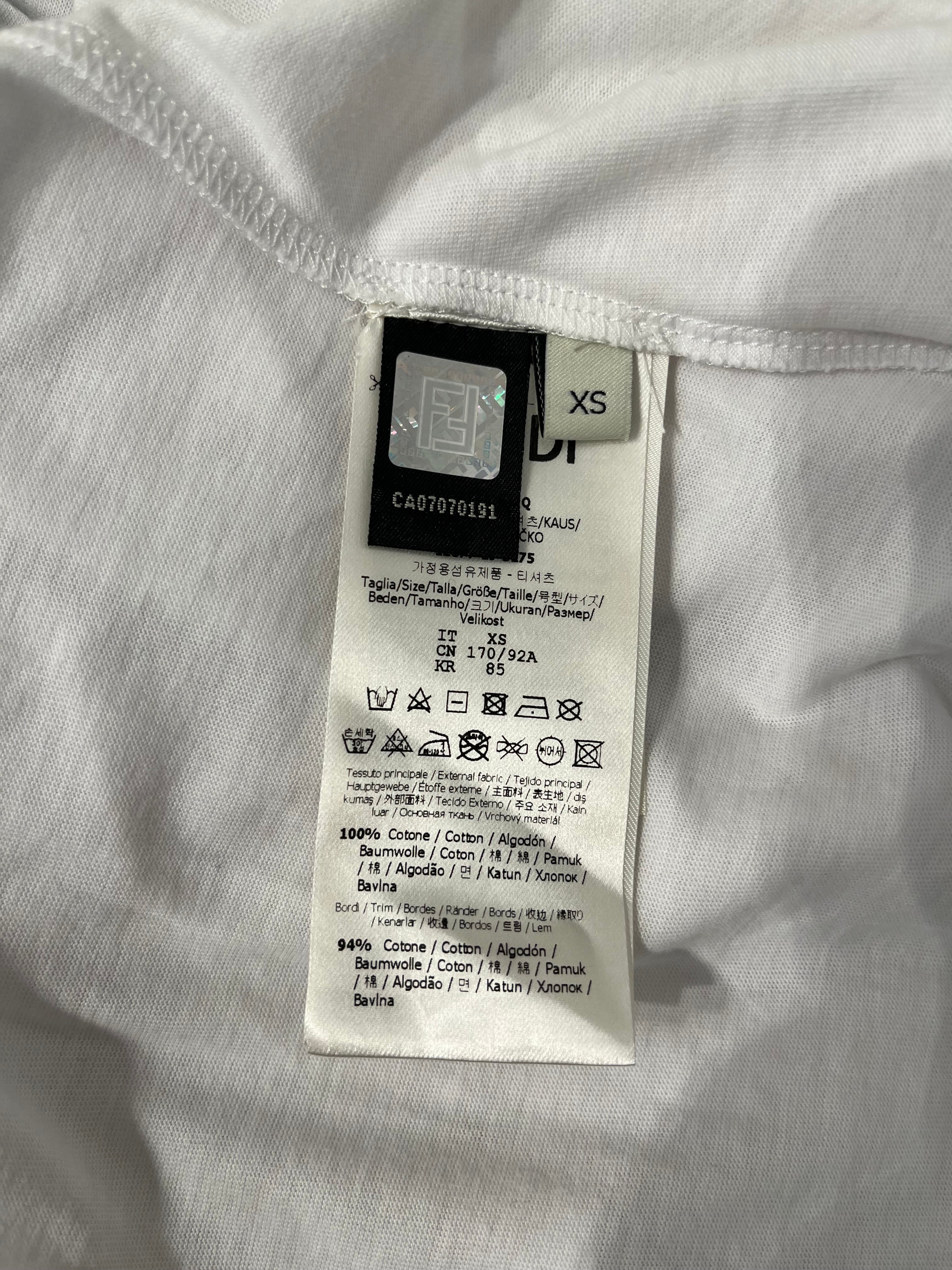 FENDI/T-Shirt/XS/Cotton/Multicolor view 4