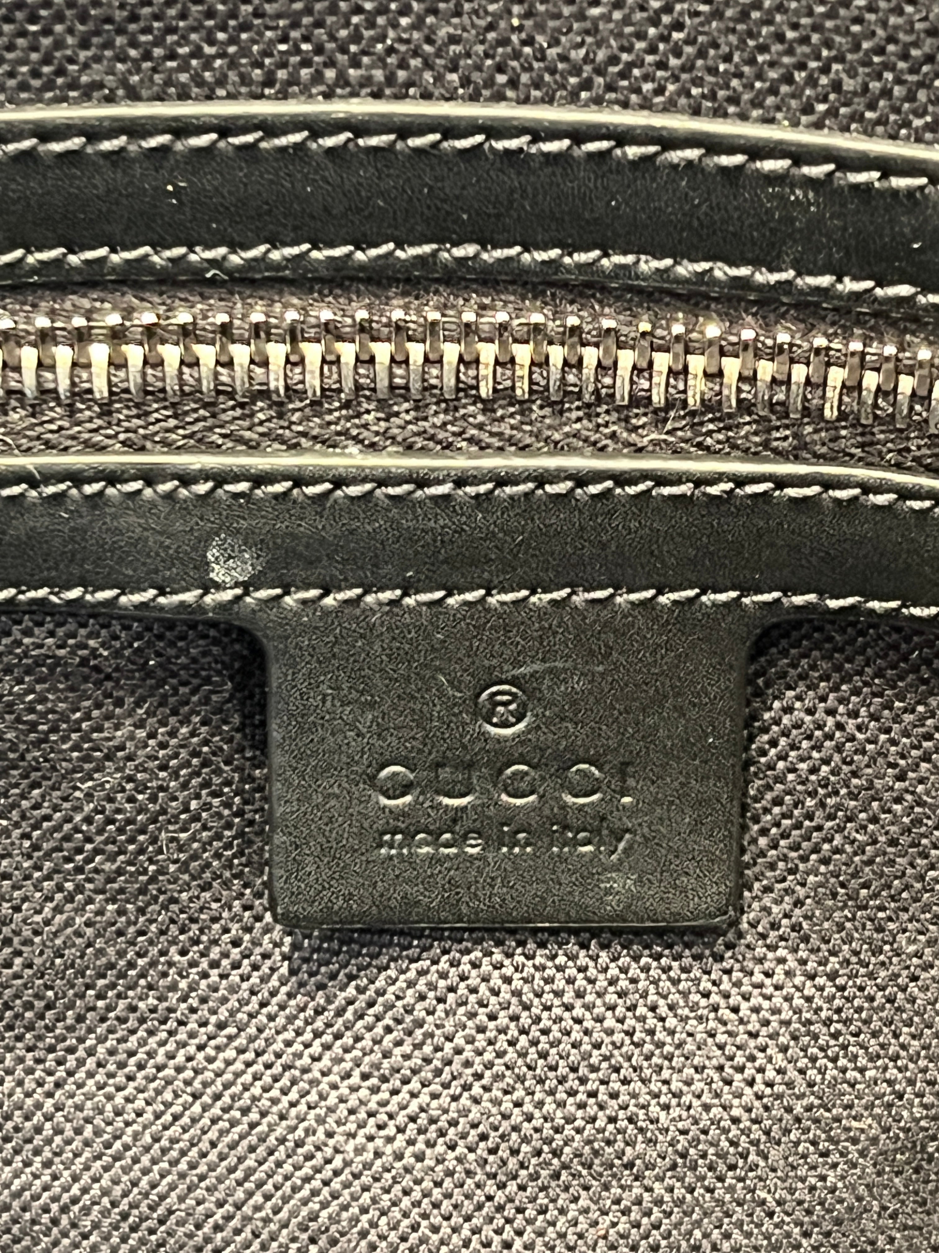 GUCCI/Luggage/Monogram/Leather/BLK/LEATHER DUFFEL view 6
