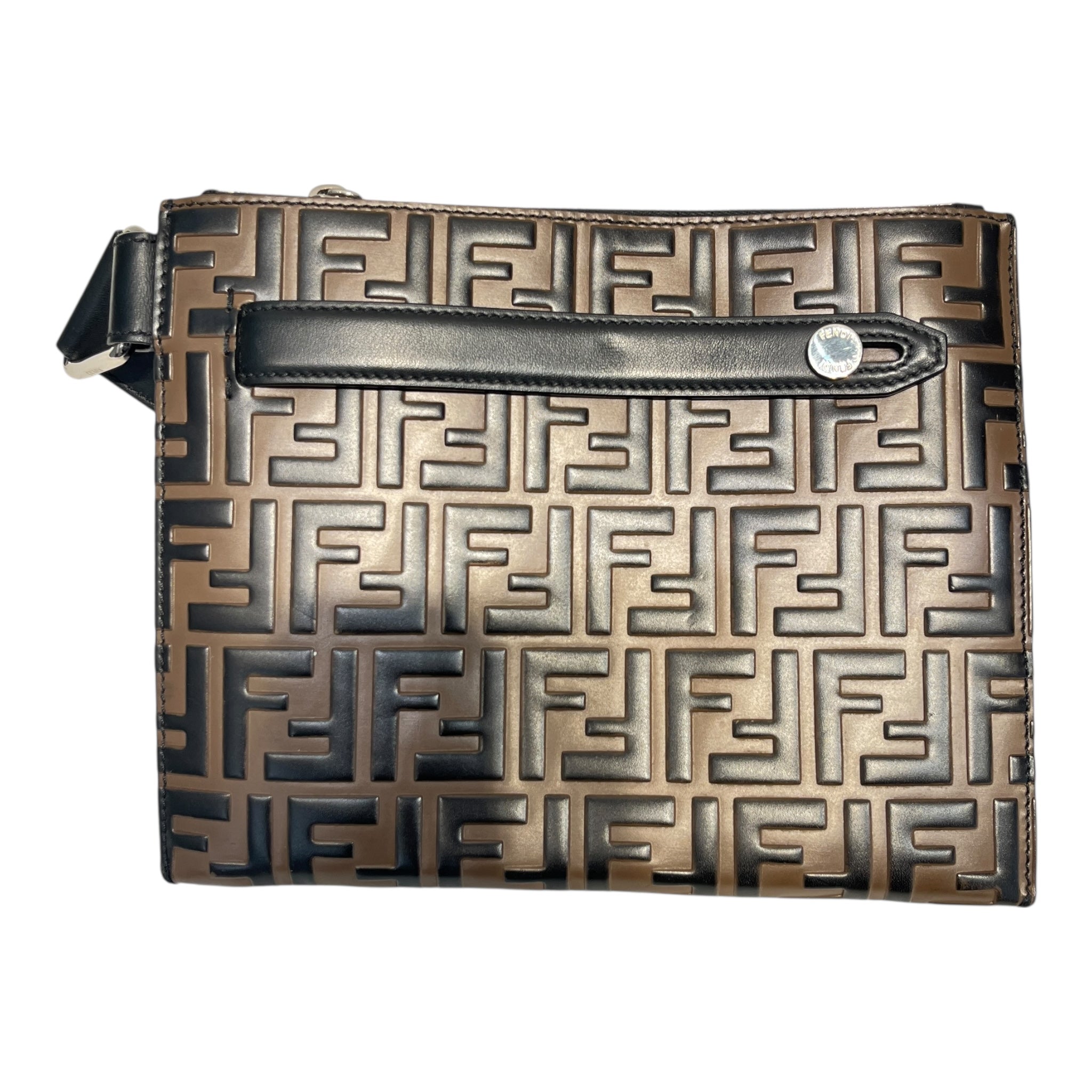 FENDI/Cross Body Bag/Monogram/Leather/BRW/SMOOTH LEATHER CROSS BODY BAG view 1