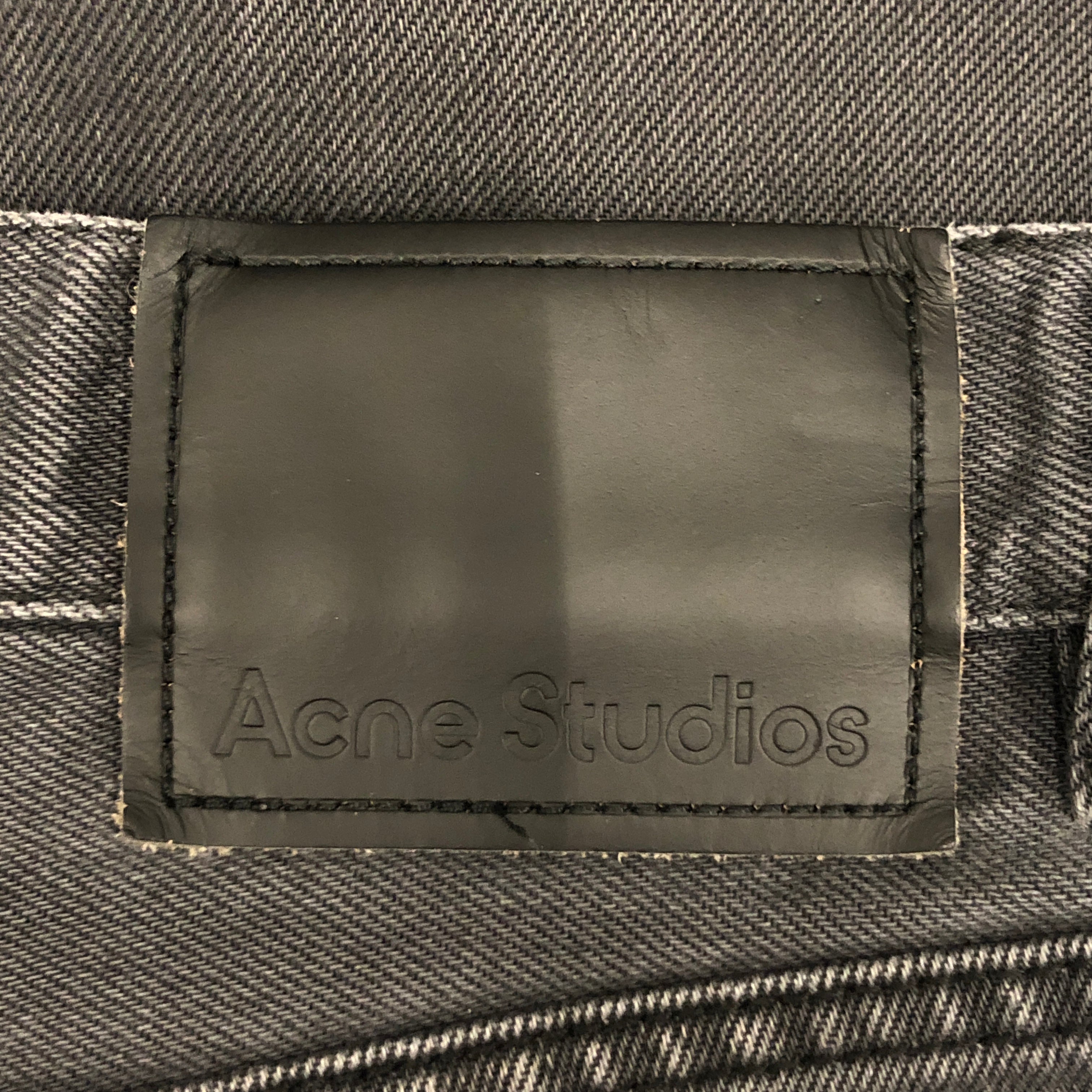 Acne Studios/Straight Pants/32/Cotton/GRY/ view 3