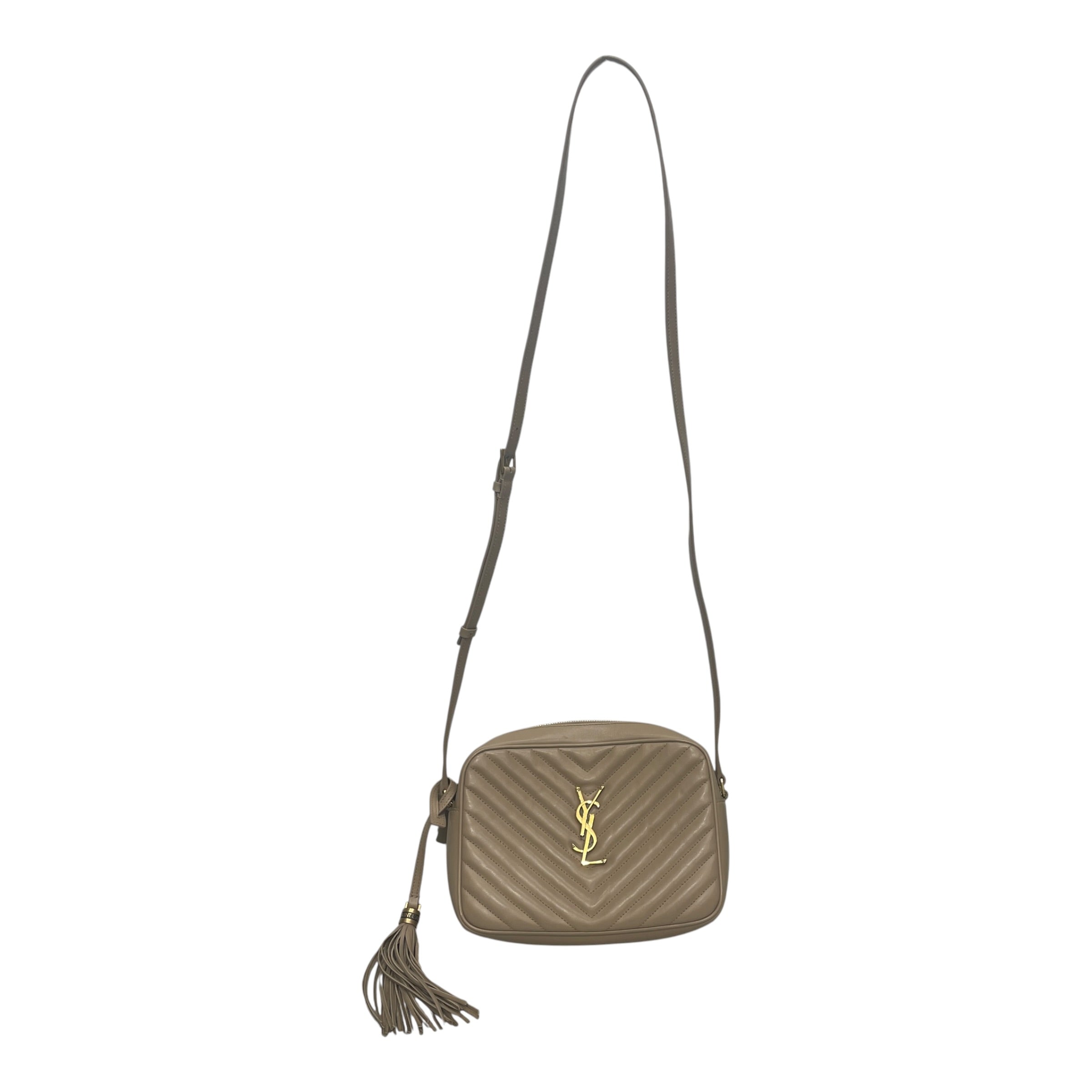 YVES SAINT LAURENT/Bag/Leather/BEG/LOULEATHER view 1