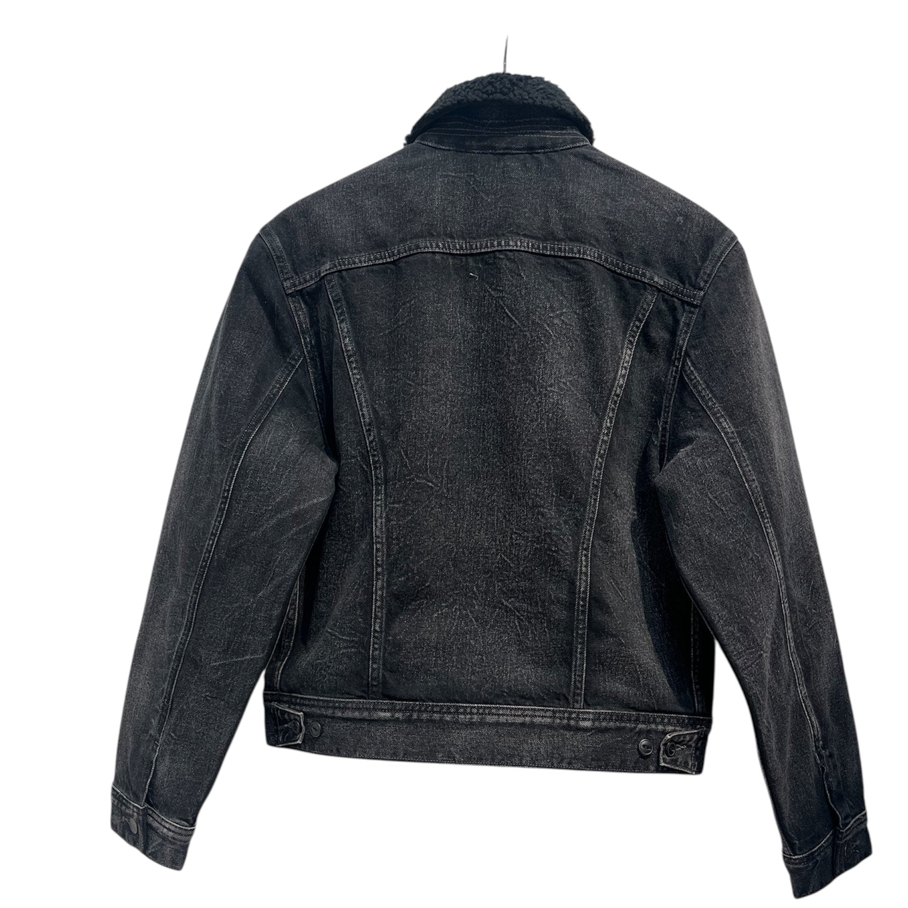 POLO RALPH LAUREN/Denim Jkt/S/Denim/BLK/DISTRESSED SHERPA DENIM JKT view 2