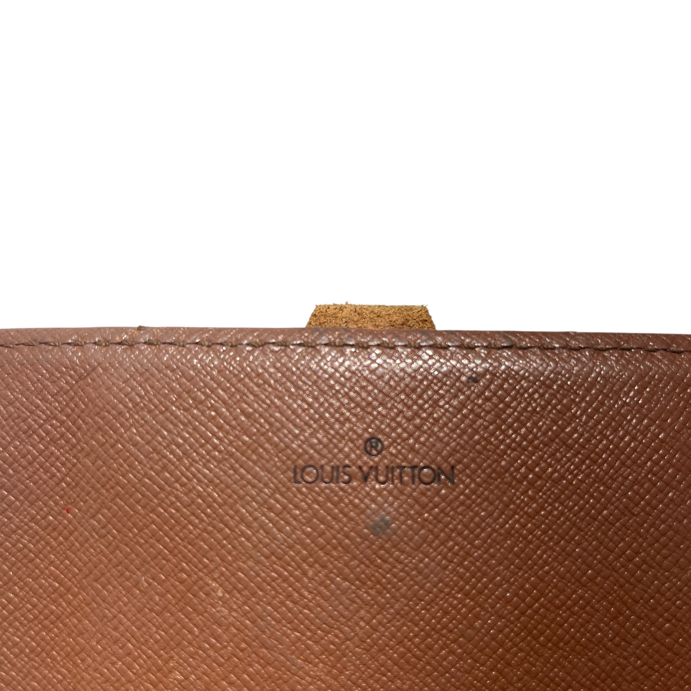 LOUIS VUITTON/Cross Body Bag/Monogram/Leather/BRW/front buckle view 6