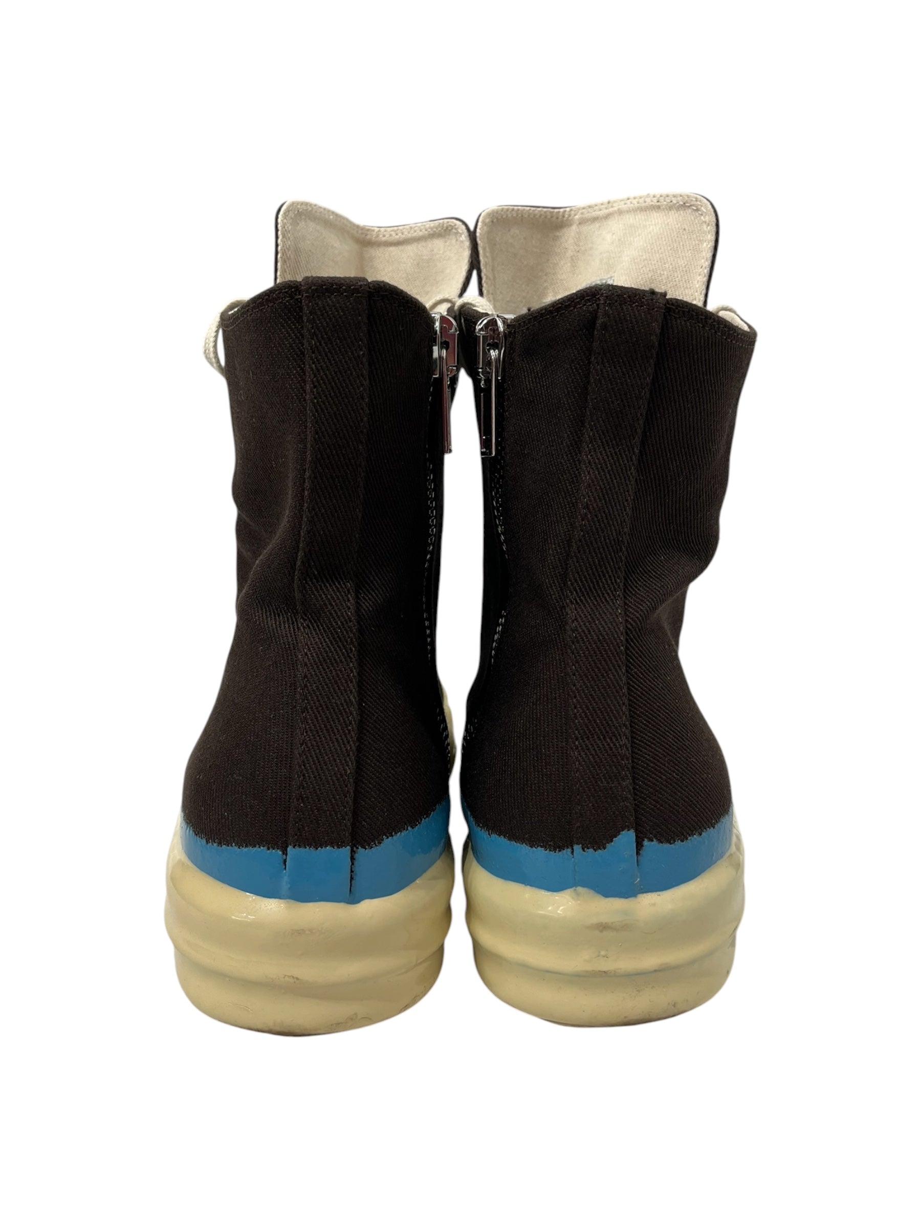 RICK OWENS DRKSHDW/Hi-Sneakers/US 12/BLK/DODP SNEAKERS BLK BLU view 3