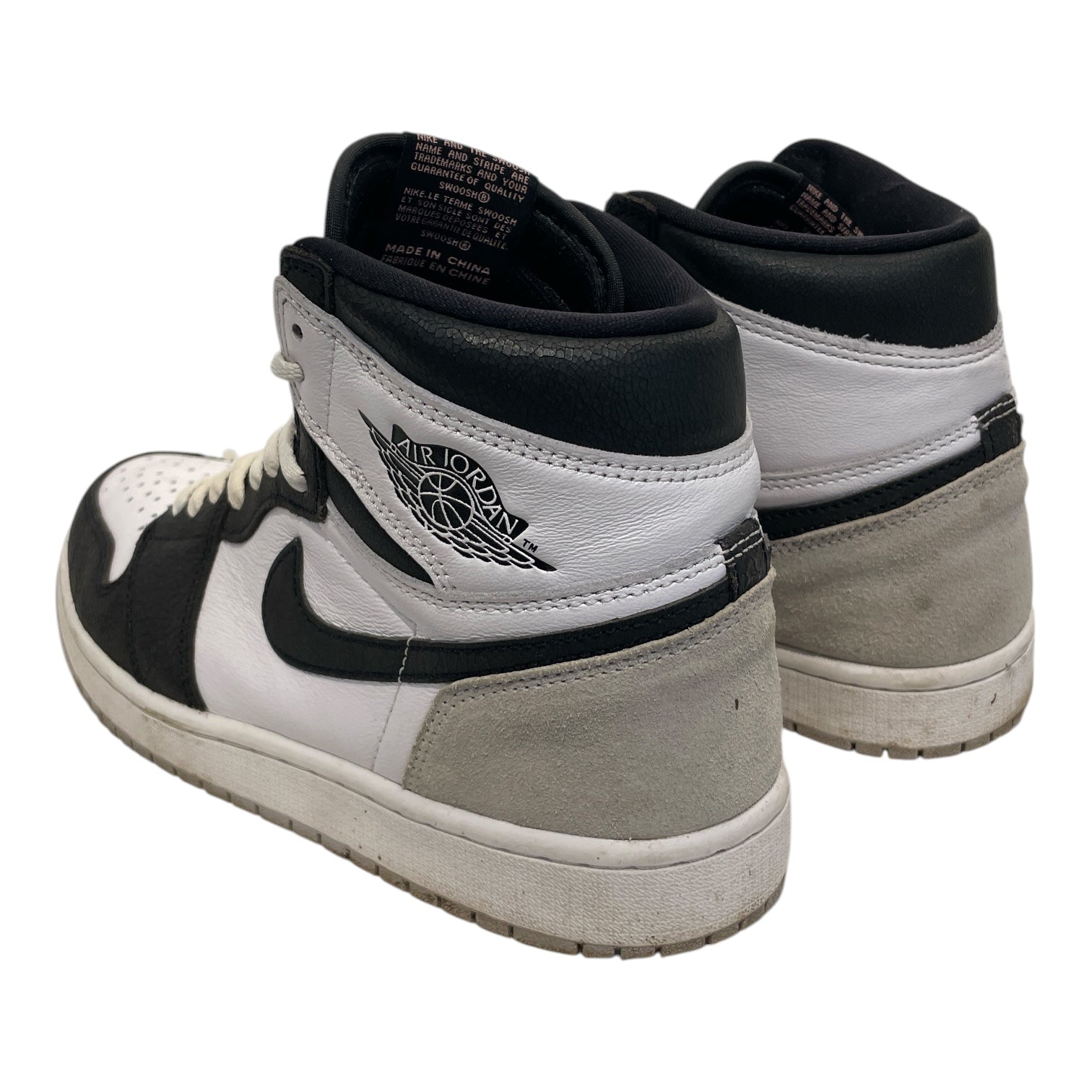NIKE/AIR JORDAN 1/Hi-Sneakers/US 9/Leather/BLK/555088-108 view 2