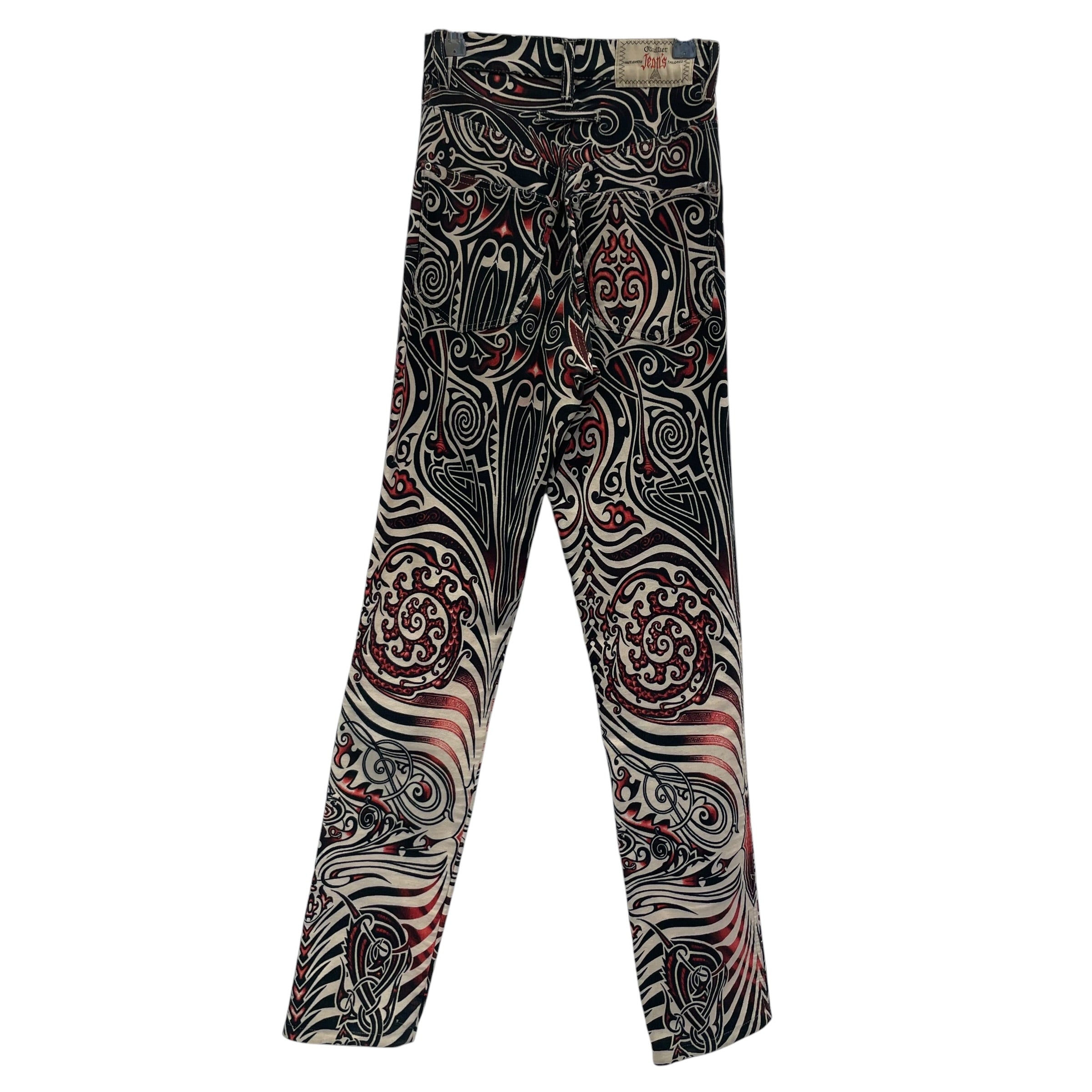 Jean Paul Gaultier/Bottoms/24/All Over Print/Denim/CRM/TRIBAL PRINT view 2