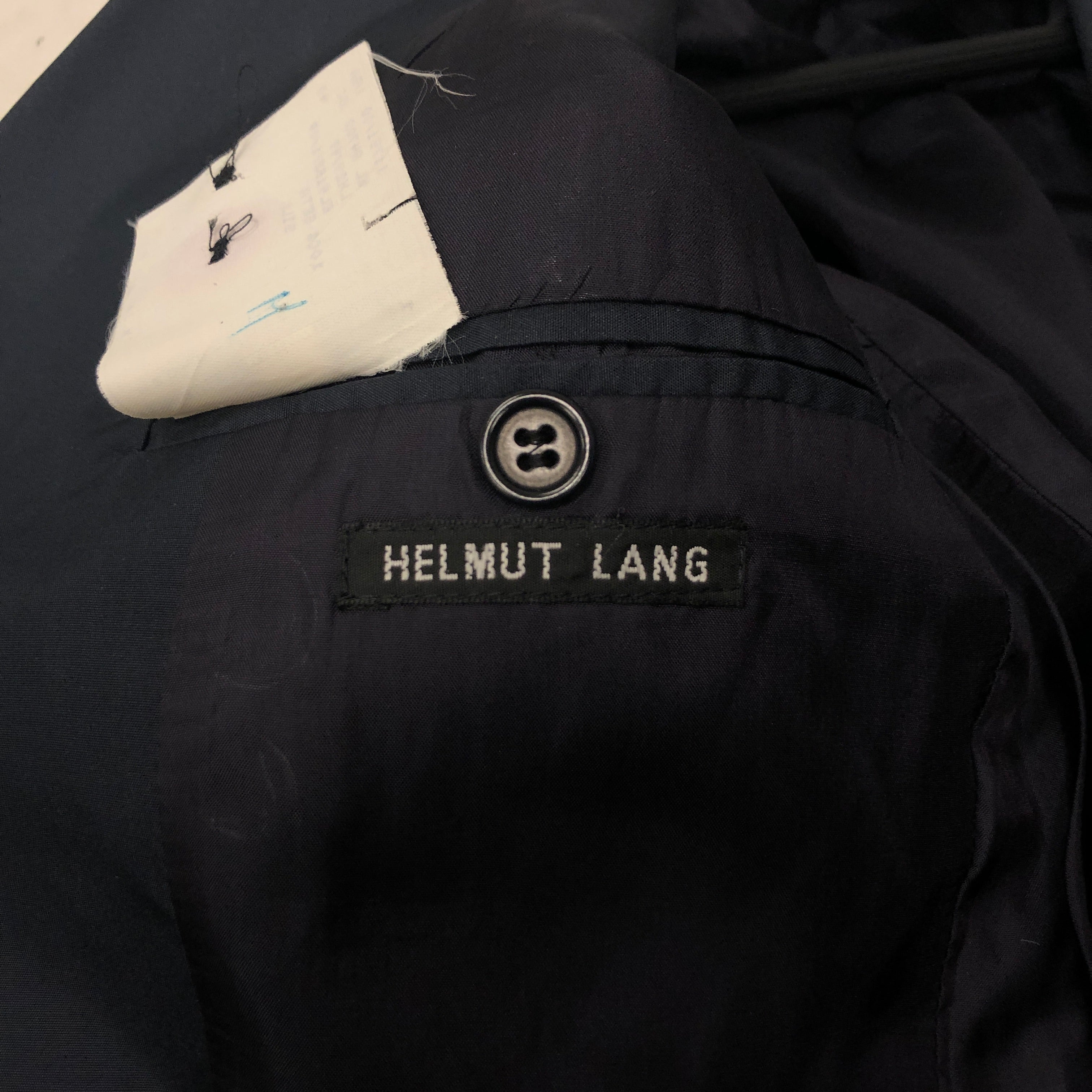Helmut Lang/Jacket/40/Silk/NVY/ view 3