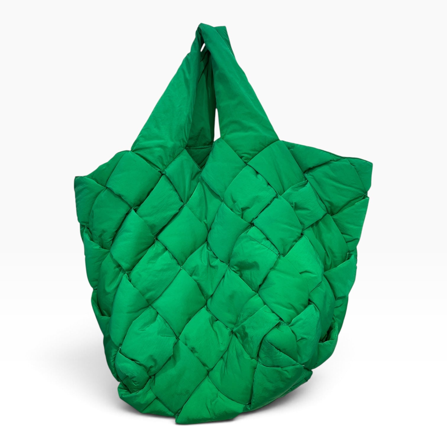 BOTTEGA VENETA/Tote Bag/Polyester/GRN/Big criss-cross view 2