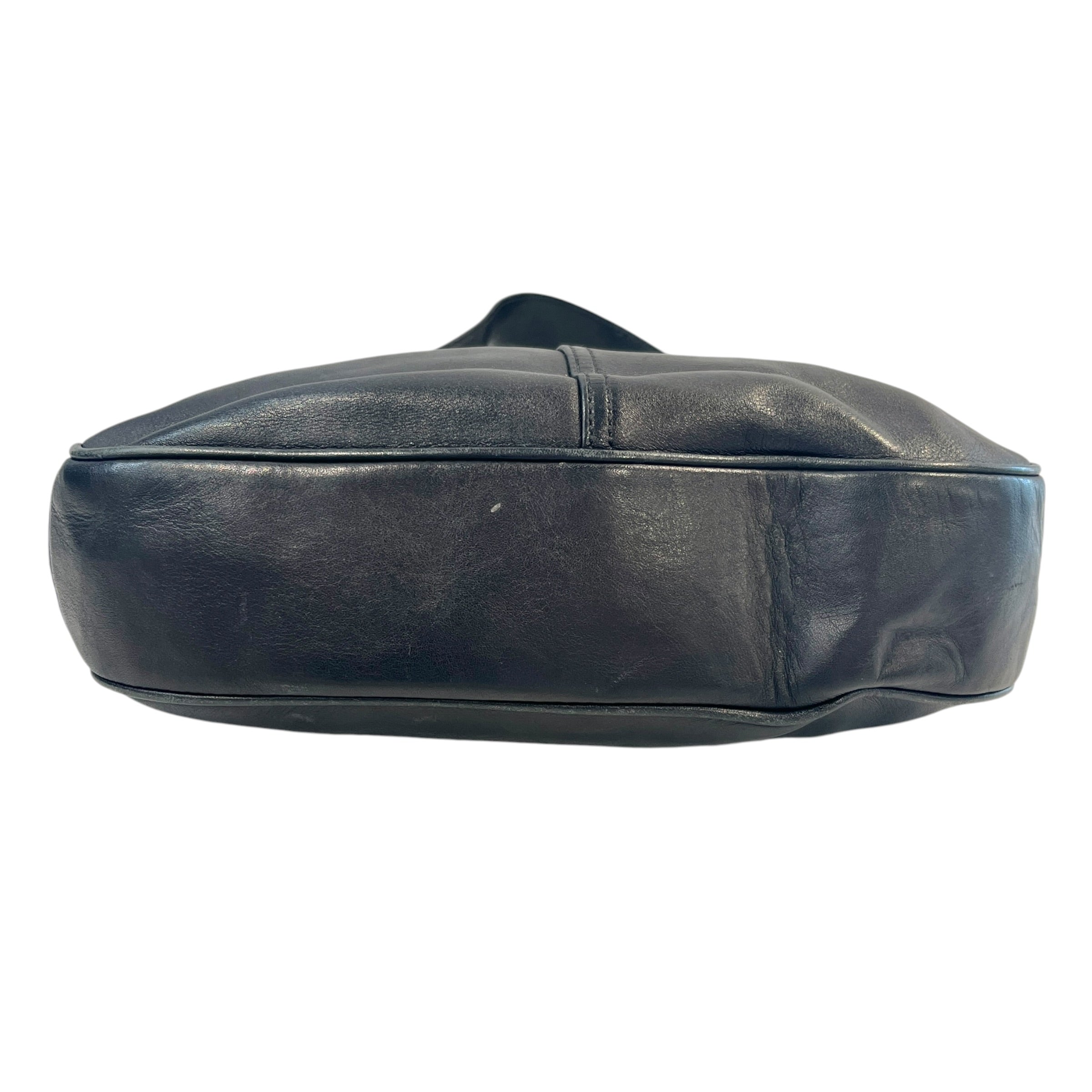 COACH/Hand Bag/Leather/BLK/Zoe Crescent Hobo view 3