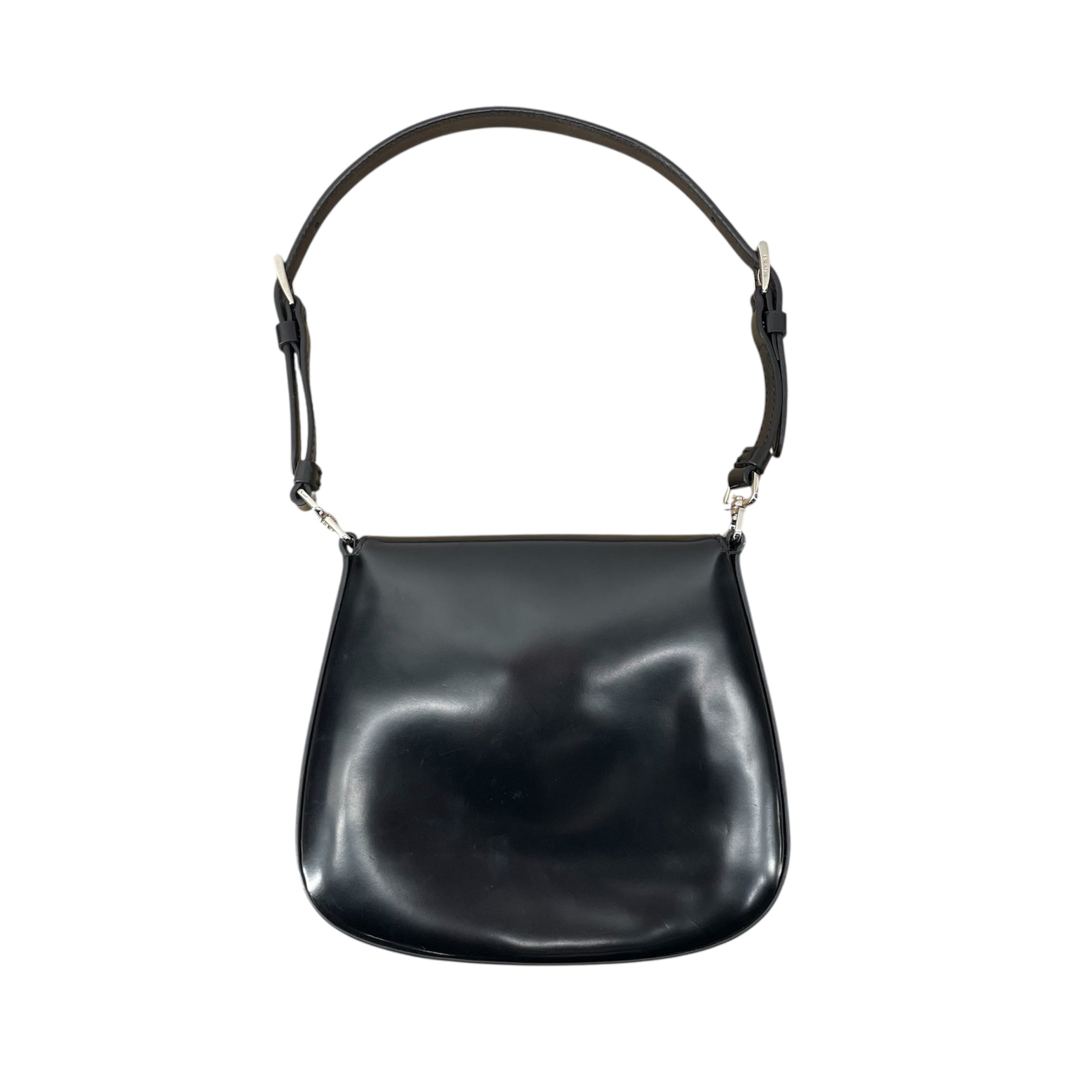 PRADA/Cross Body Bag/Leather/BLK/MINI CLEO FLAP view 2