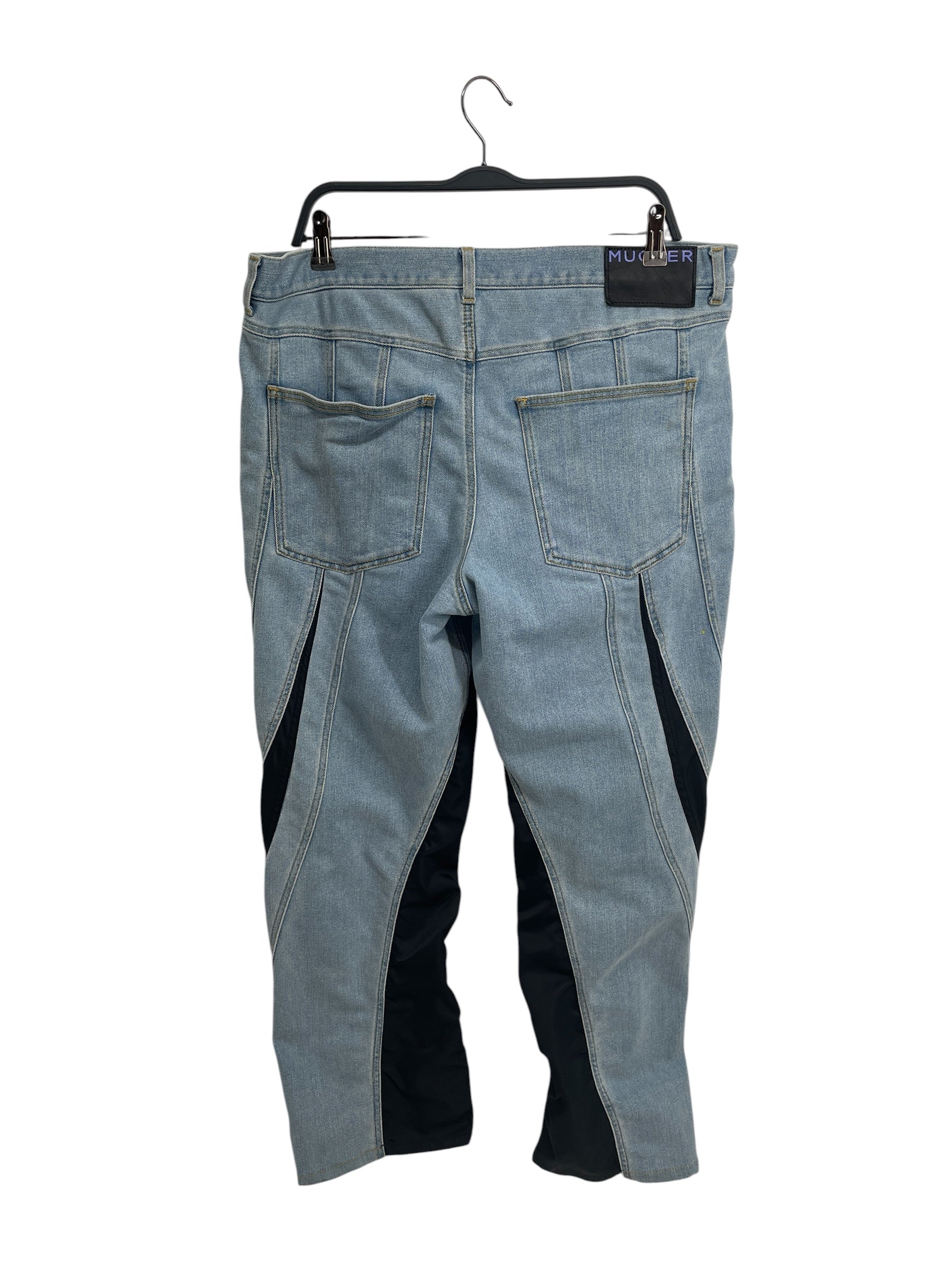 Thierry Mugler/H&M/Bootcut Pants/54/Denim/BLU/Border/SPIRAL JEANS MEN view 4