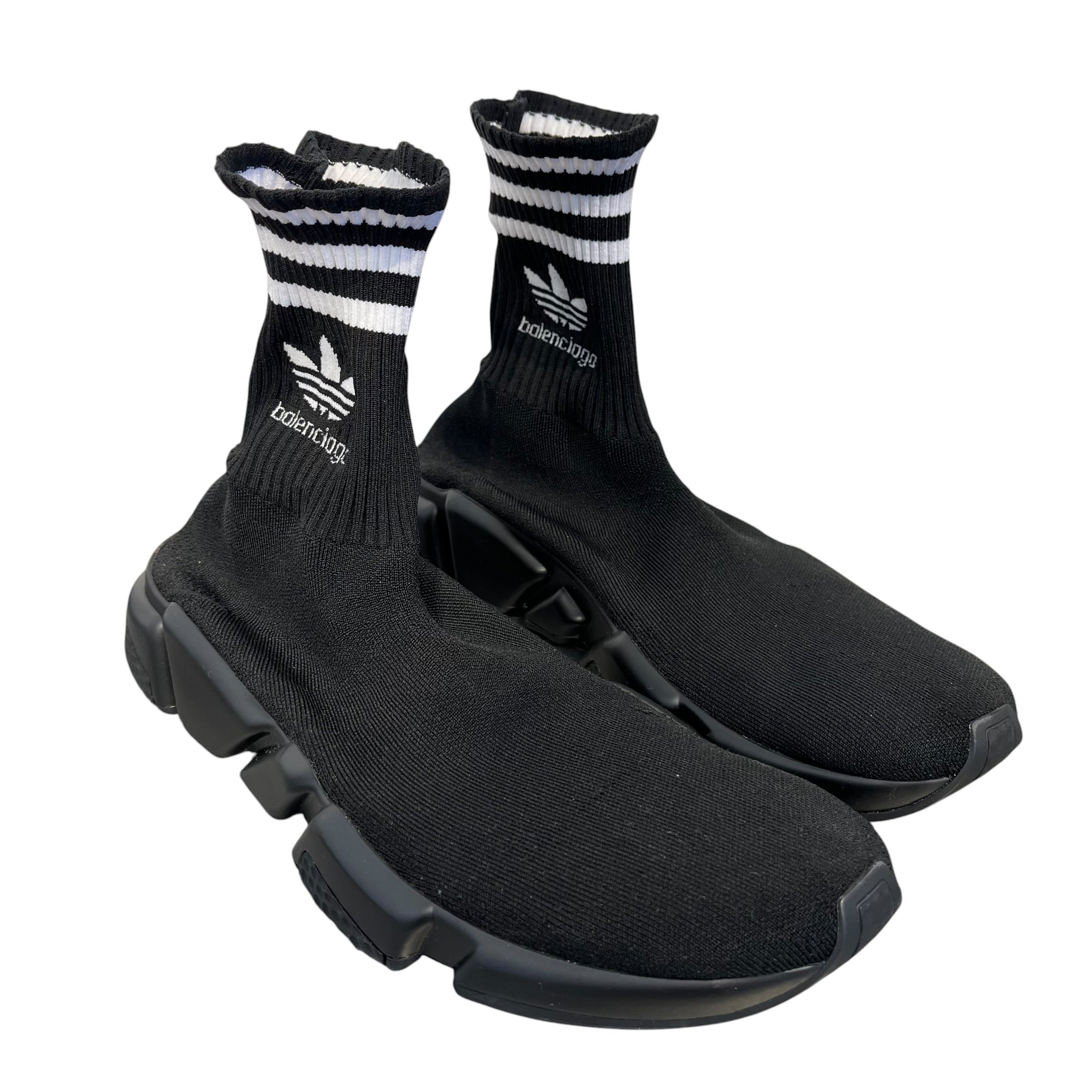 BALENCIAGA/adidas/Hi-Sneakers/EU 43/BLK/sock runner view 1