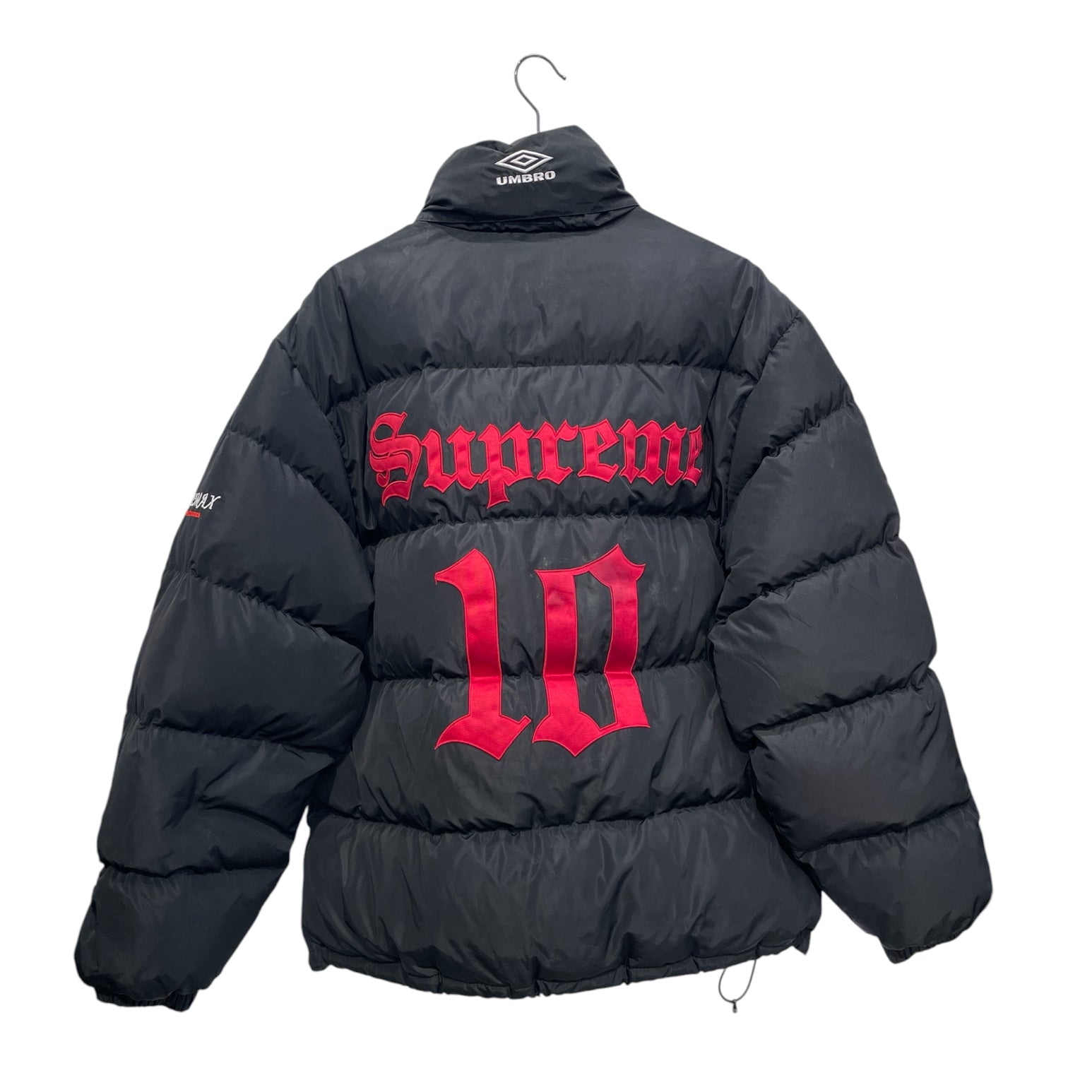 Supreme/UMBRO/Puffer Jkt/L/Nylon/BLK/Graphic/RED PATCH LOGOS view 2
