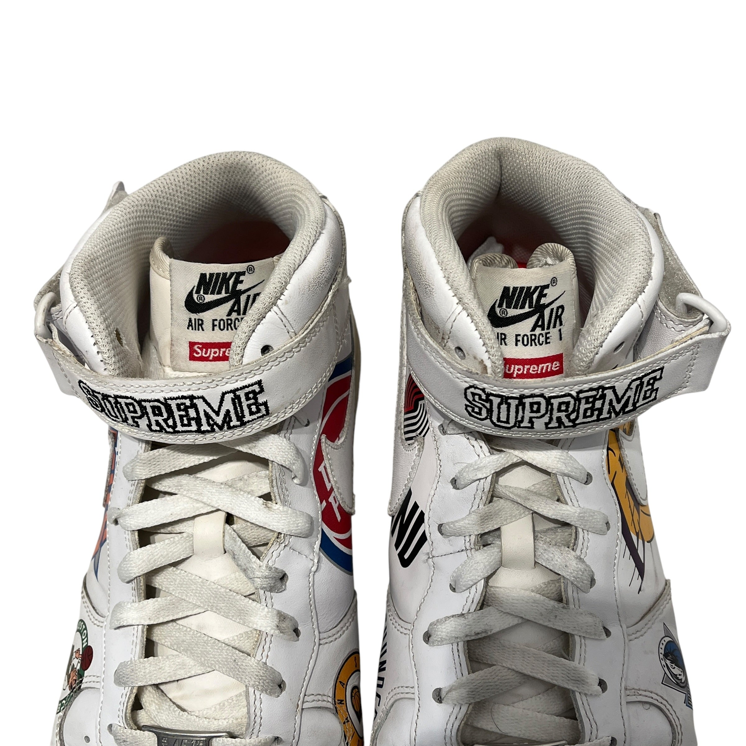 NIKE/Supreme/NBA/Hi-Sneakers/US 11.5/Leather/WHT/air force 1 nba teams view 21