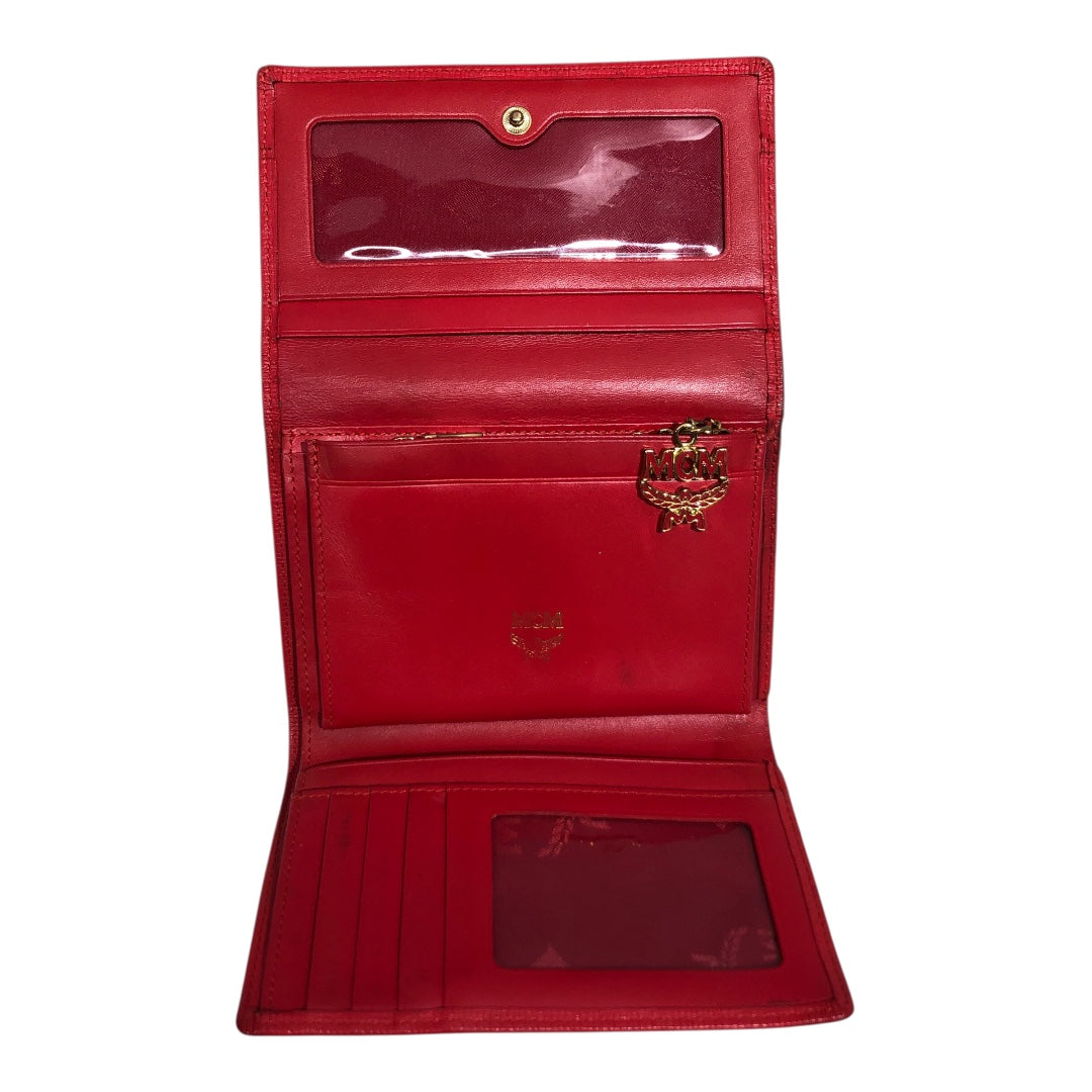 MCM/Trifold Wallet/Leather/RED/ view 4