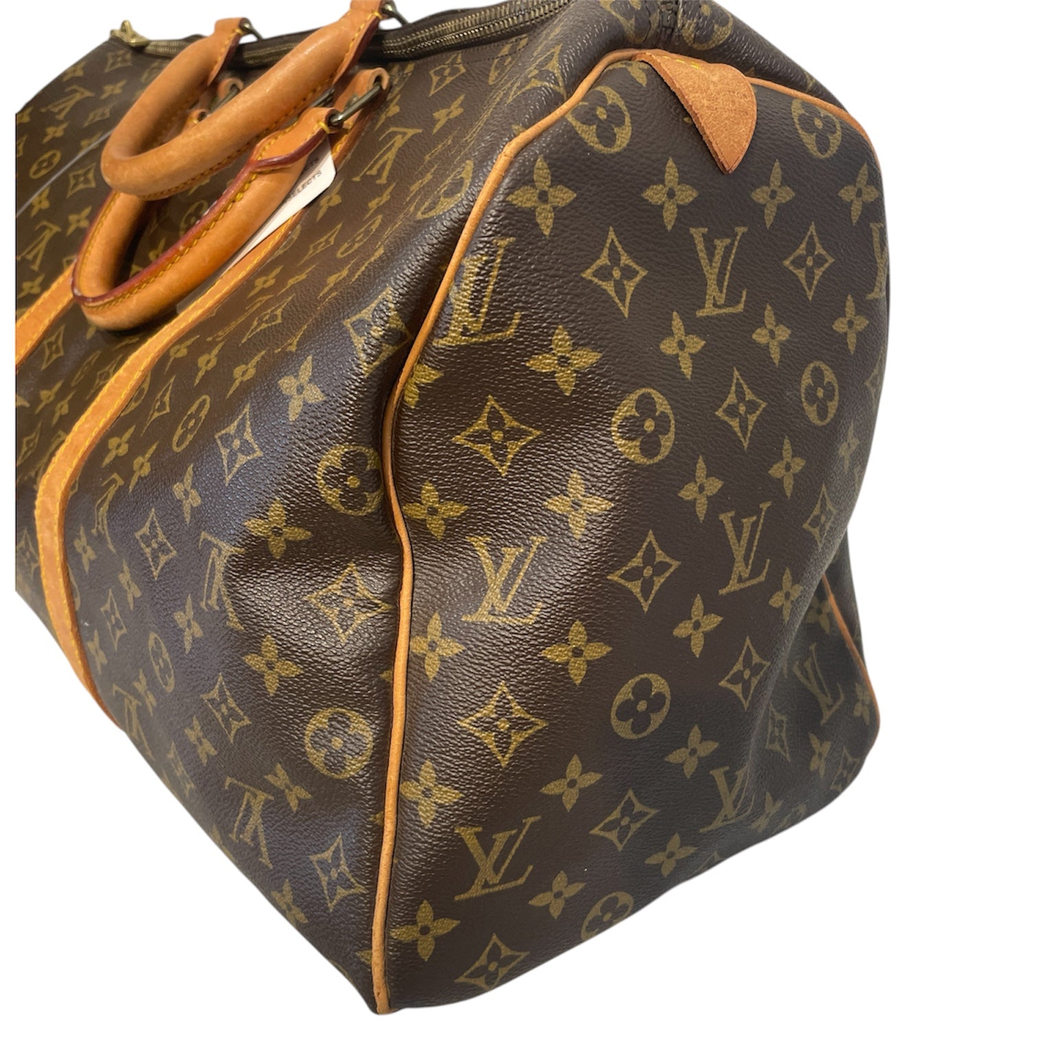 LOUIS VUITTON/Bag/Monogram/Leather/BRW/Brown LV duffle view 6