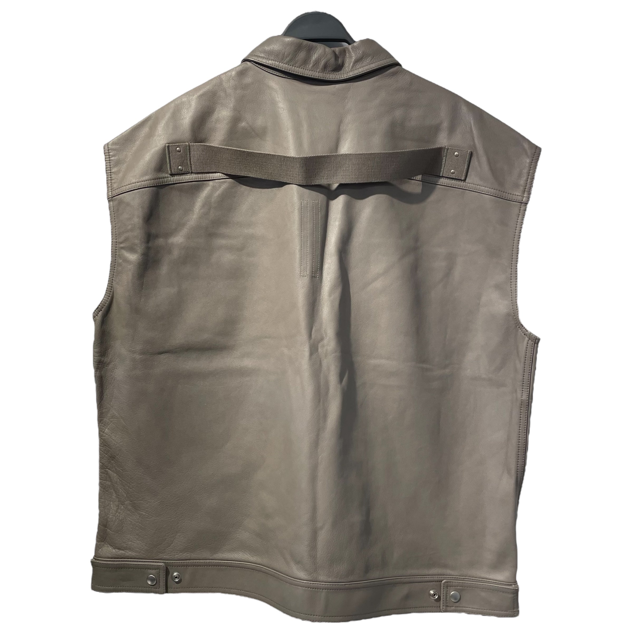 Rick Owens/Vest/52/Gray/Cowhide/RU21S6776-LC view 2