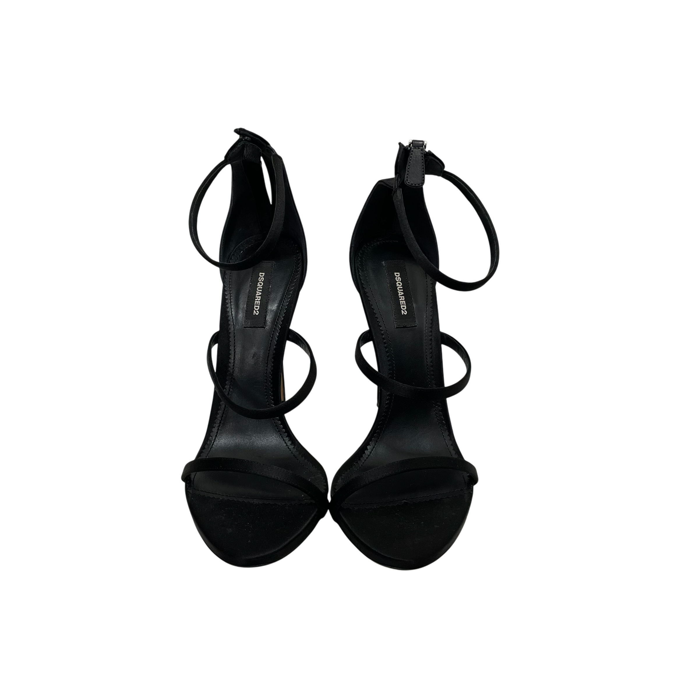 DSQUARED2/Heels/EU 40/Cotton/BLK/STRAPPY SANDAL view 1