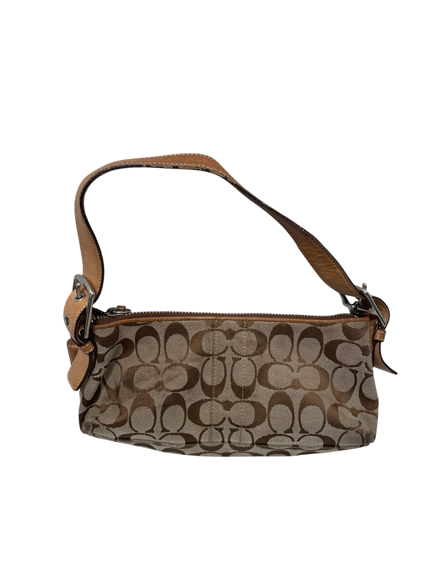 COACH/Hand Bag/All Over Print/Cotton/BRW/VINTAGE view 1