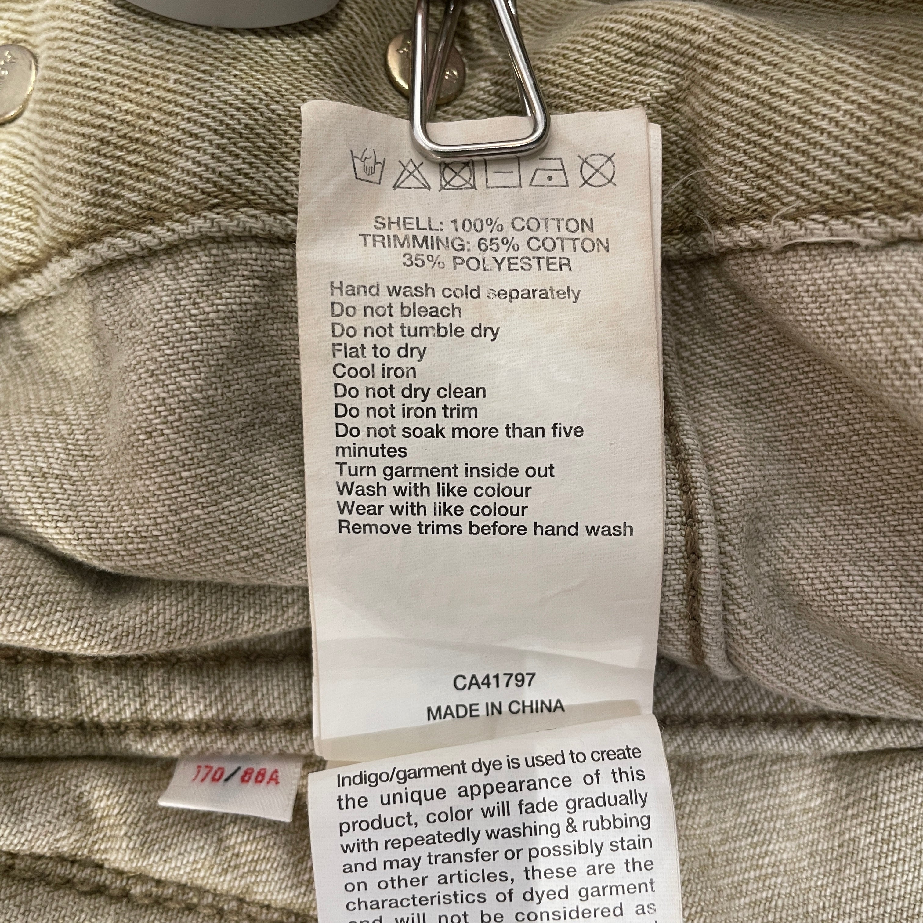 AAPE BY A BATHING APE/Jacket/S/Cotton/BEG/HOODED JEAN JACKET view 4