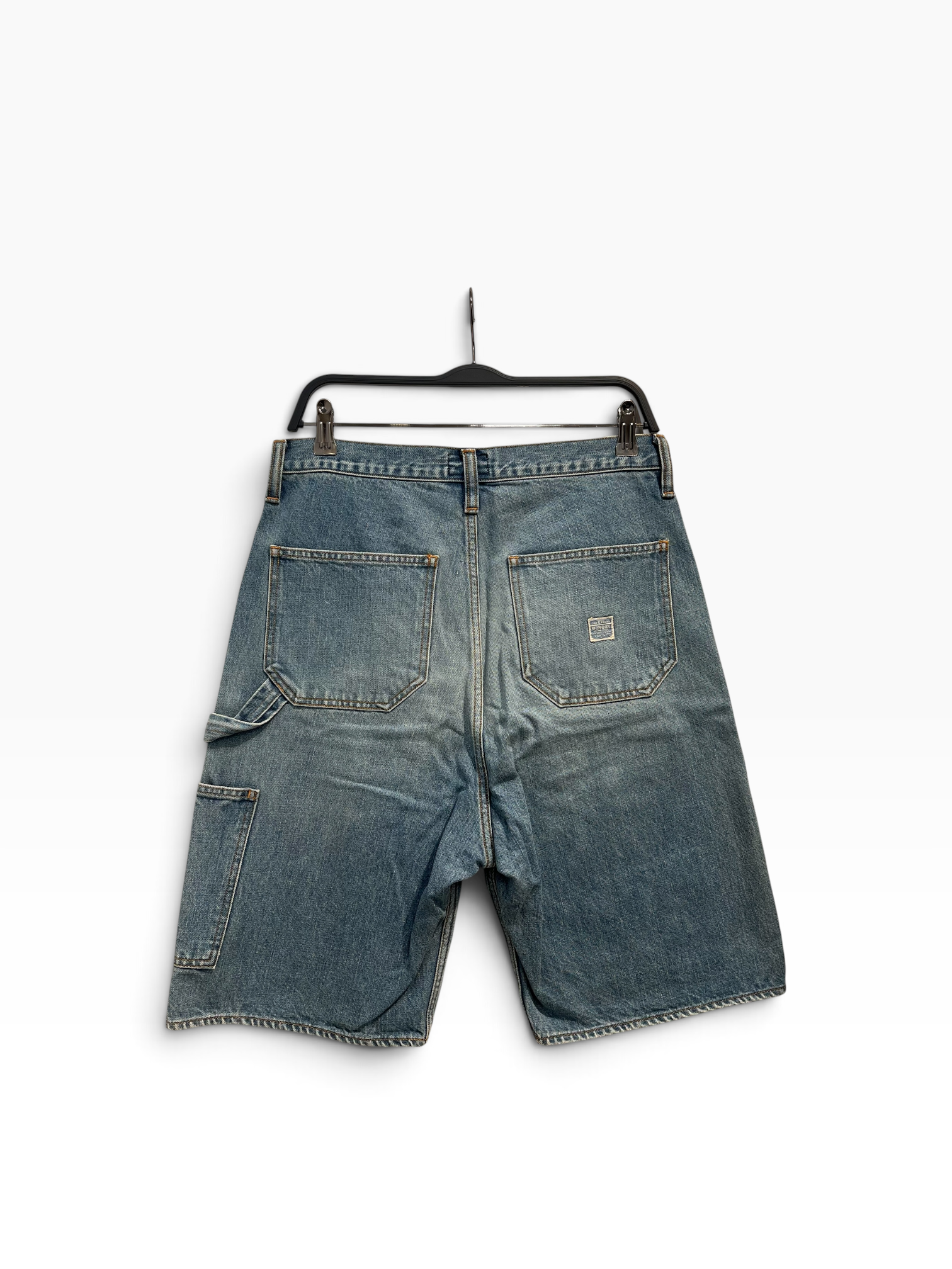 KAPITAL/Shorts/32/Cotton/BLU/JEWEL DOUBLE KNEE view 2