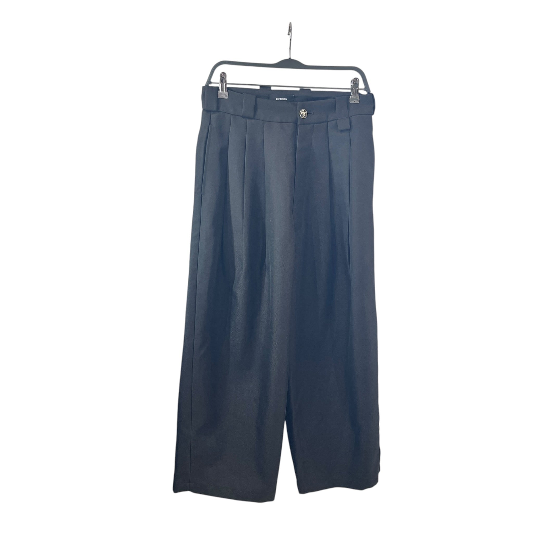 WILLY CHAVARRIA/Pants/M/Polyester/BLK/WIDE LEG/HIGH WAIST view 1