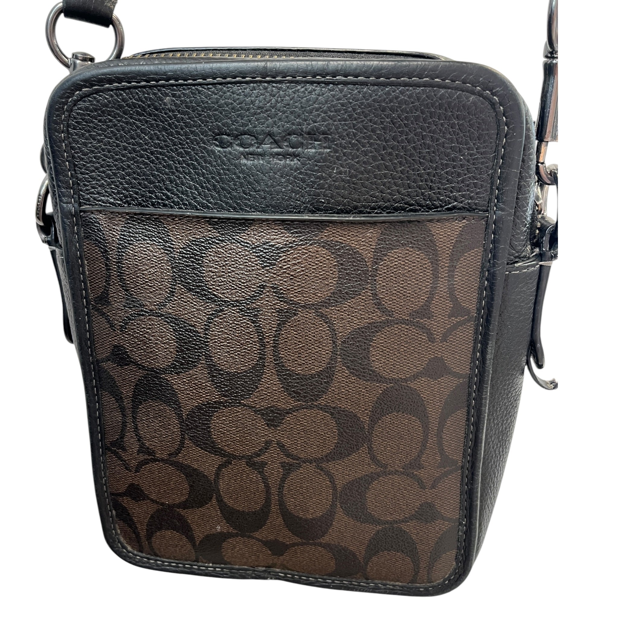 COACH/Cross Body Bag/Monogram/Leather/BLK/Sullivan Crossbody view 6