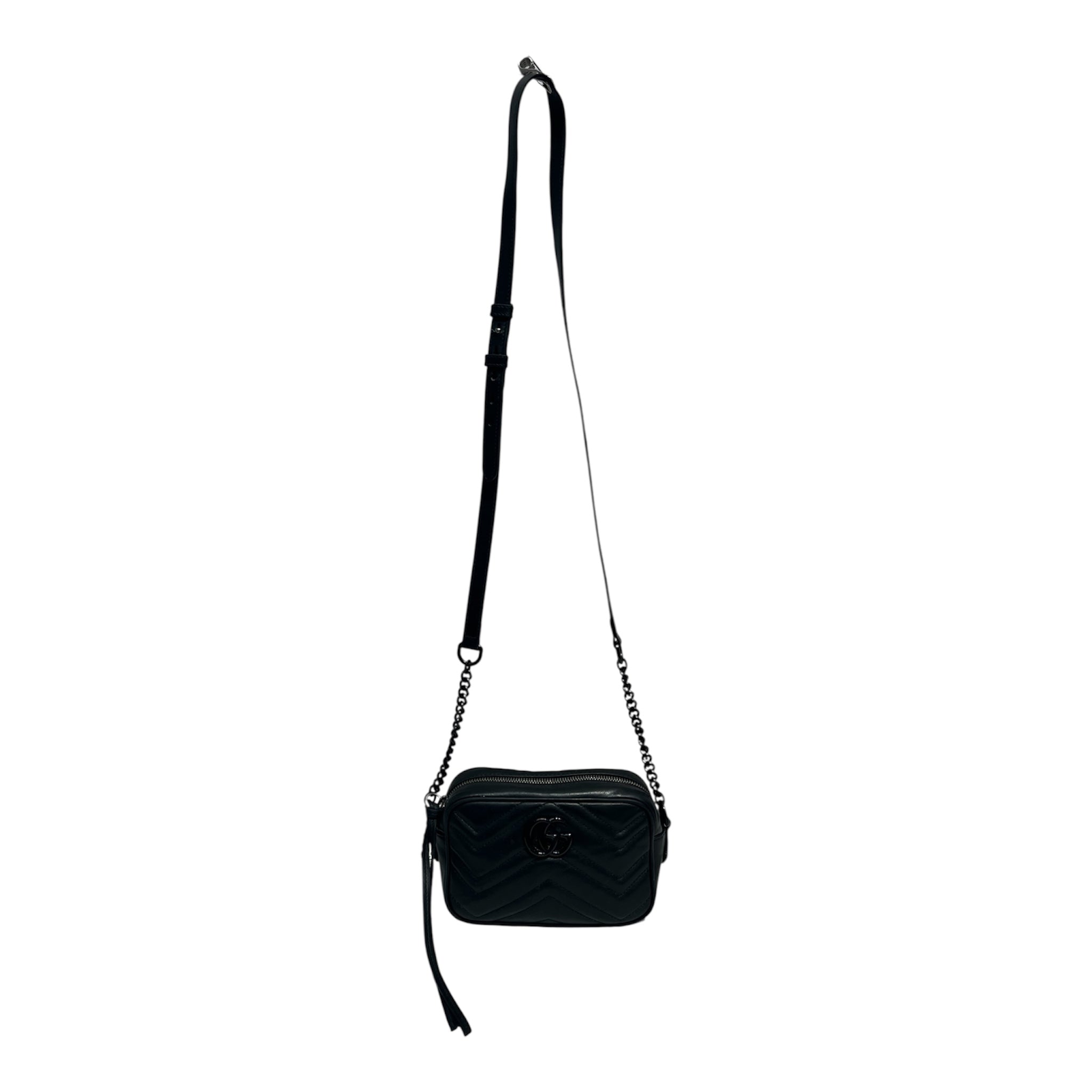 GUCCI/Cross Body Bag/Leather/BLK/634936498879 view 3