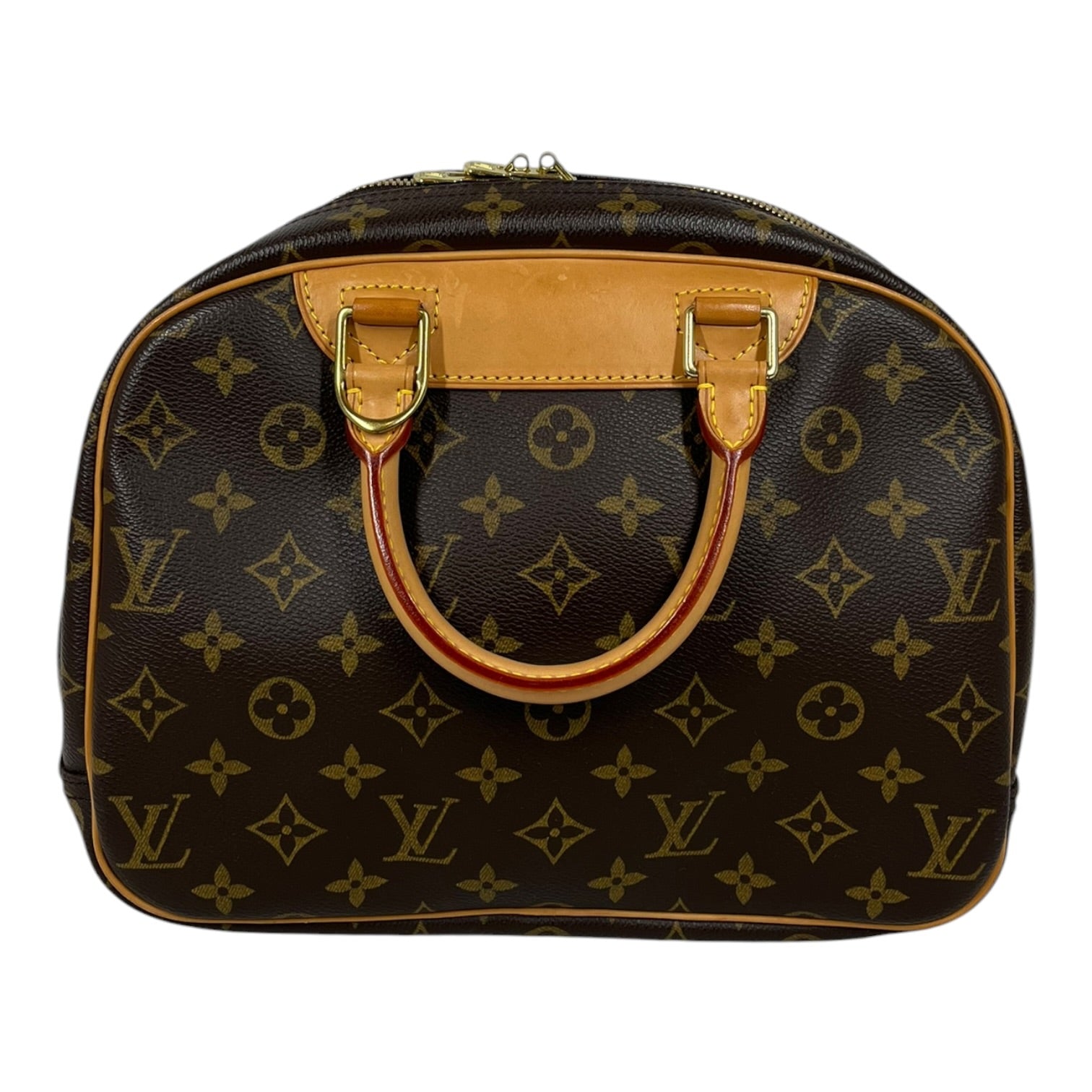 LOUIS VUITTON/Bag/Monogram/Leather/BRW/Trouville handbag view 2