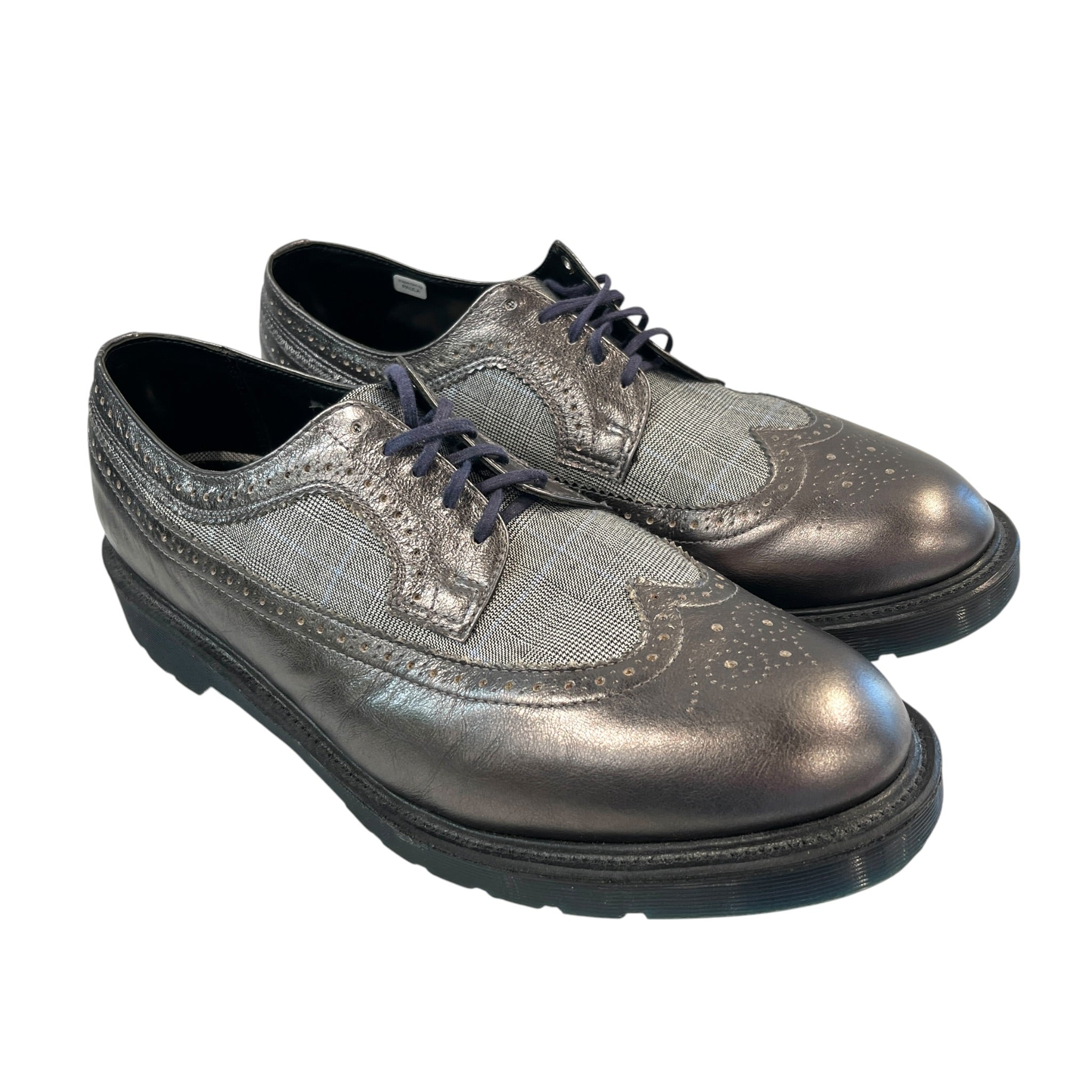 Dr.Martens/Loafers/Plaid/SLV/Wing TIp Plaid view 1