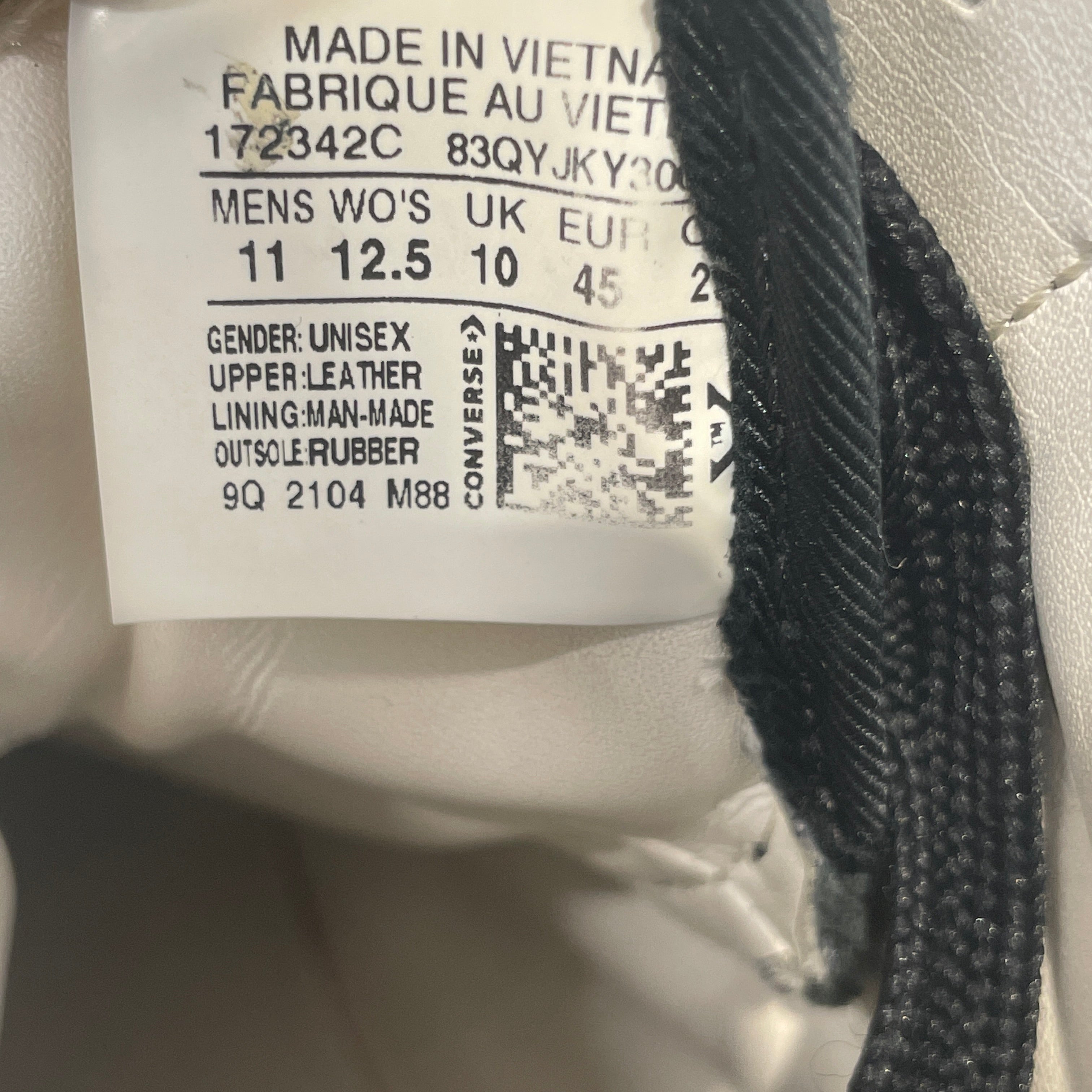 RICK OWENS DRKSHDW/CONVERSE/Hi-Sneakers/US 11/Leather/BLK/Turbowpn view 3