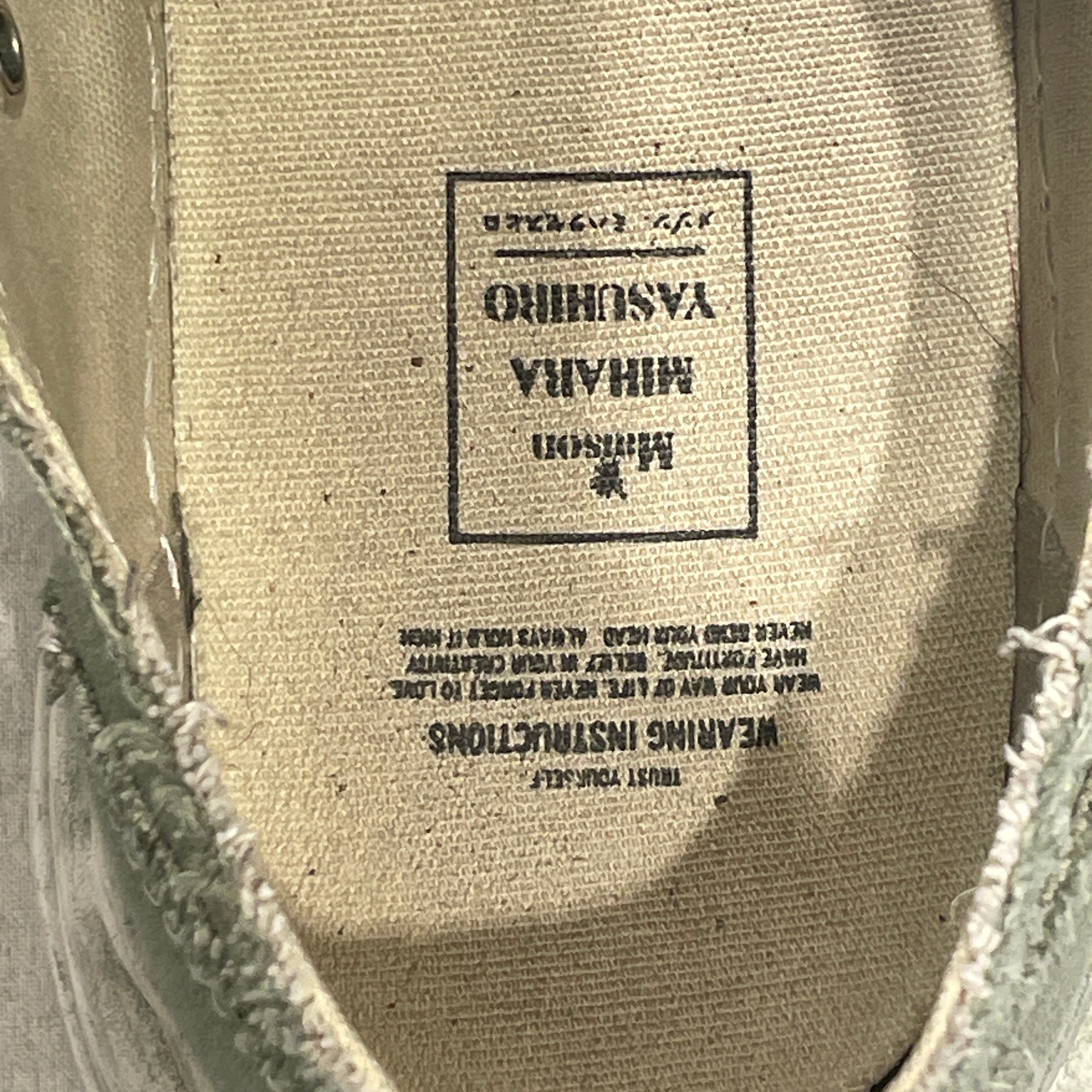MIHARA YASUHIRO/Low-Sneakers/EU 43/Acrylic/GRN/ view 3