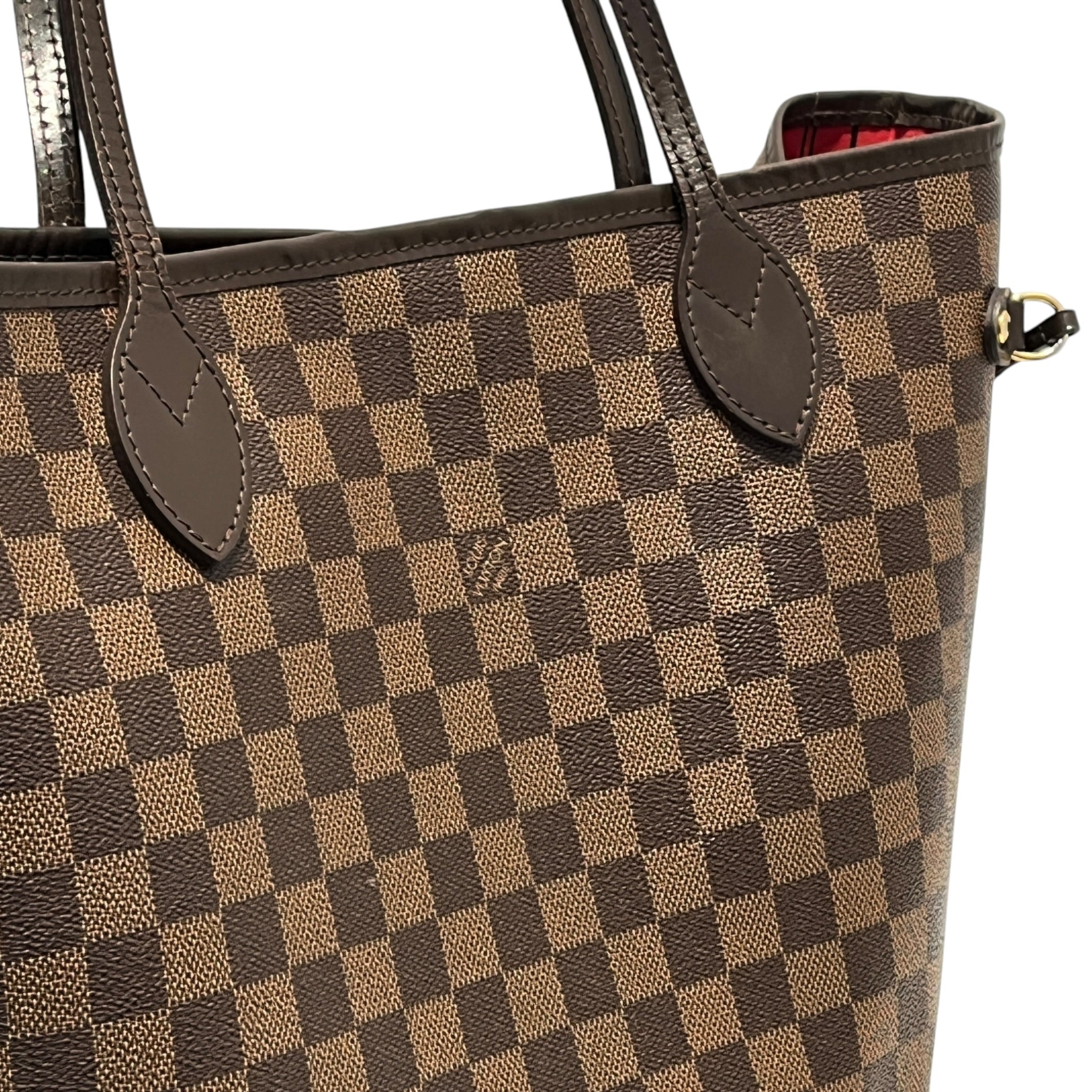 LOUIS VUITTON/Tote Bag/Monogram/Leather/BRW/Neverfull MM Damier Ebene Tote view 15