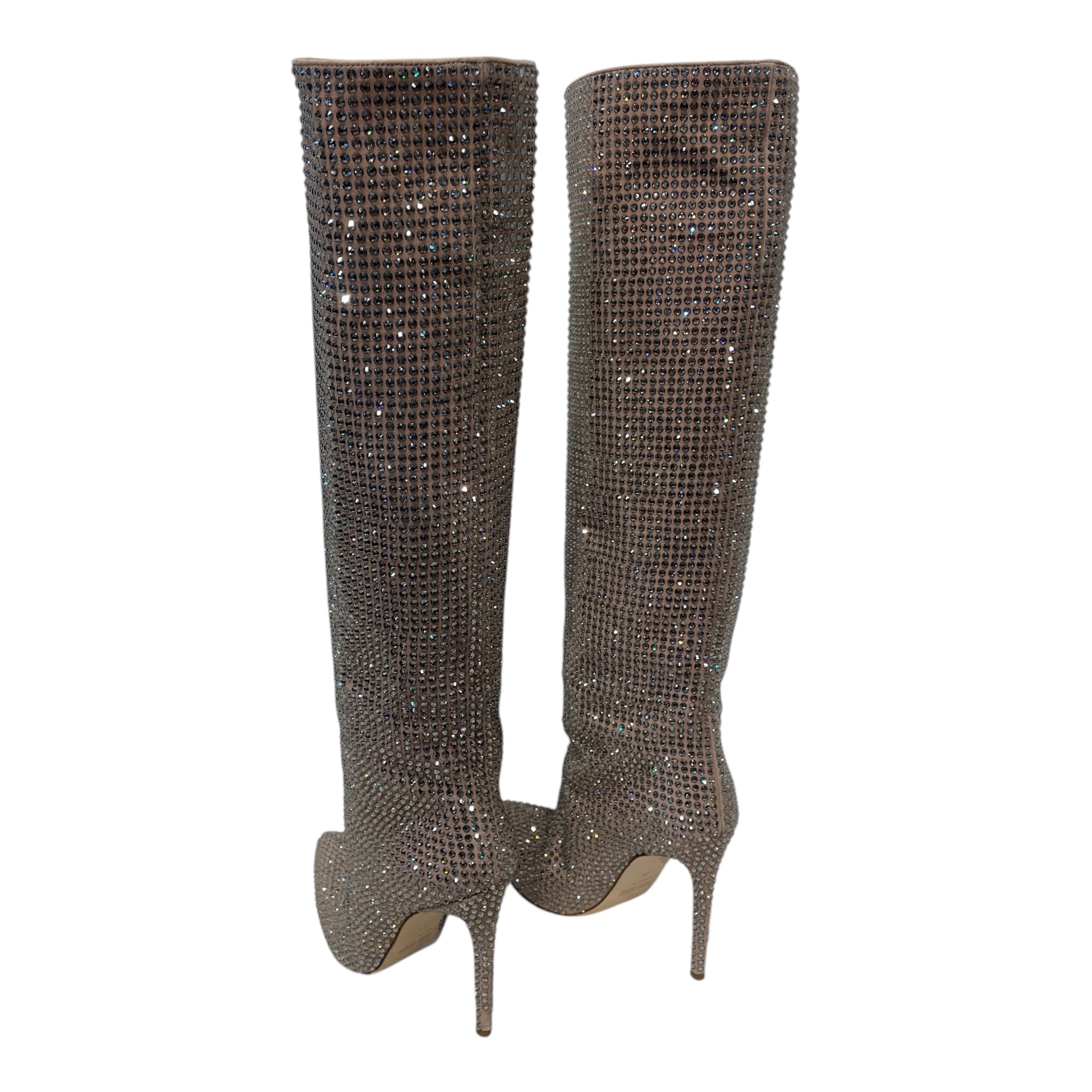 PARIS TEXAS/Boots/EU 36/Leather/CRM/RHINESTONE ALL OVER view 2