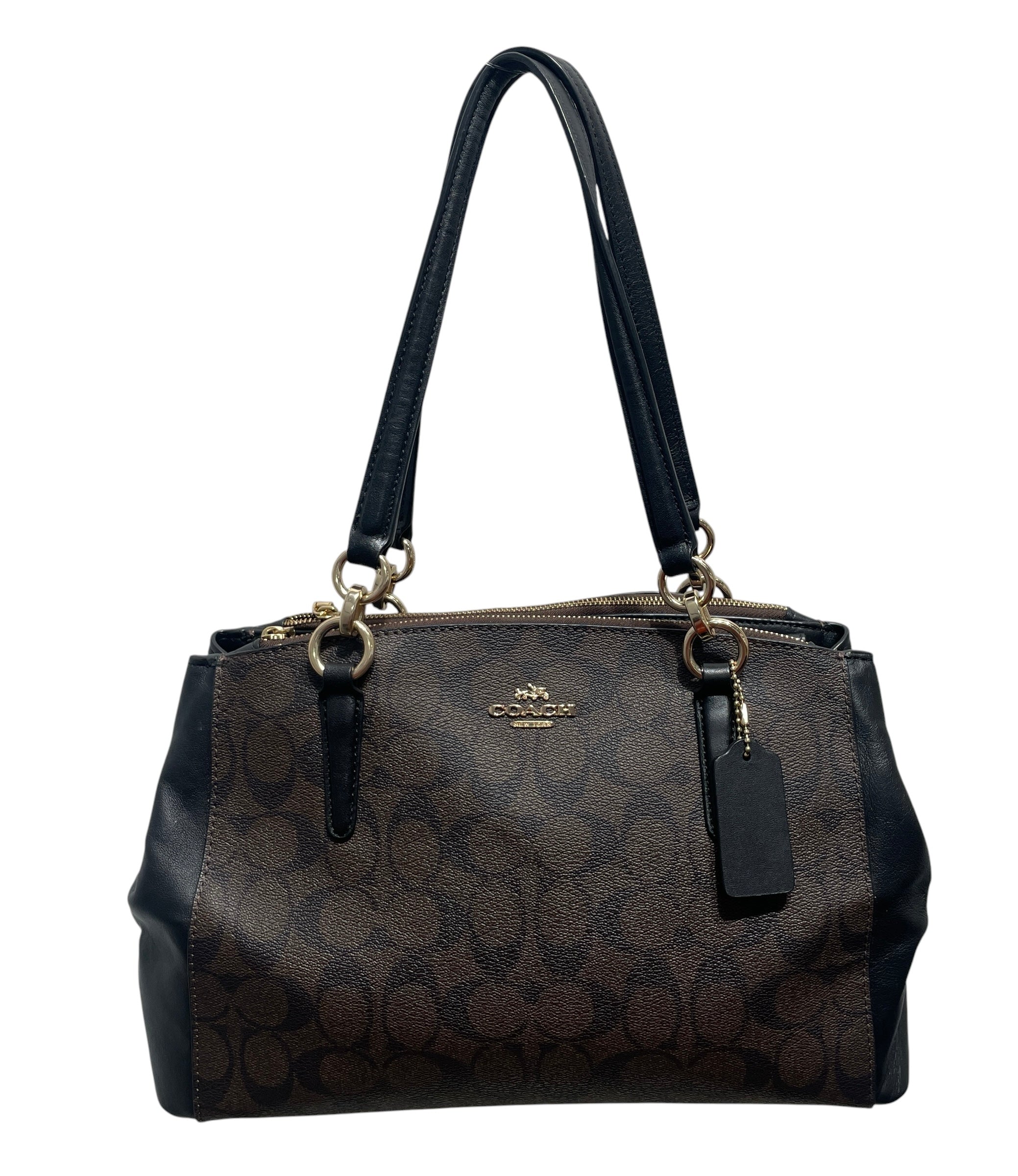 COACH/Cross Body Bag/Leather/BRW/signature view 1