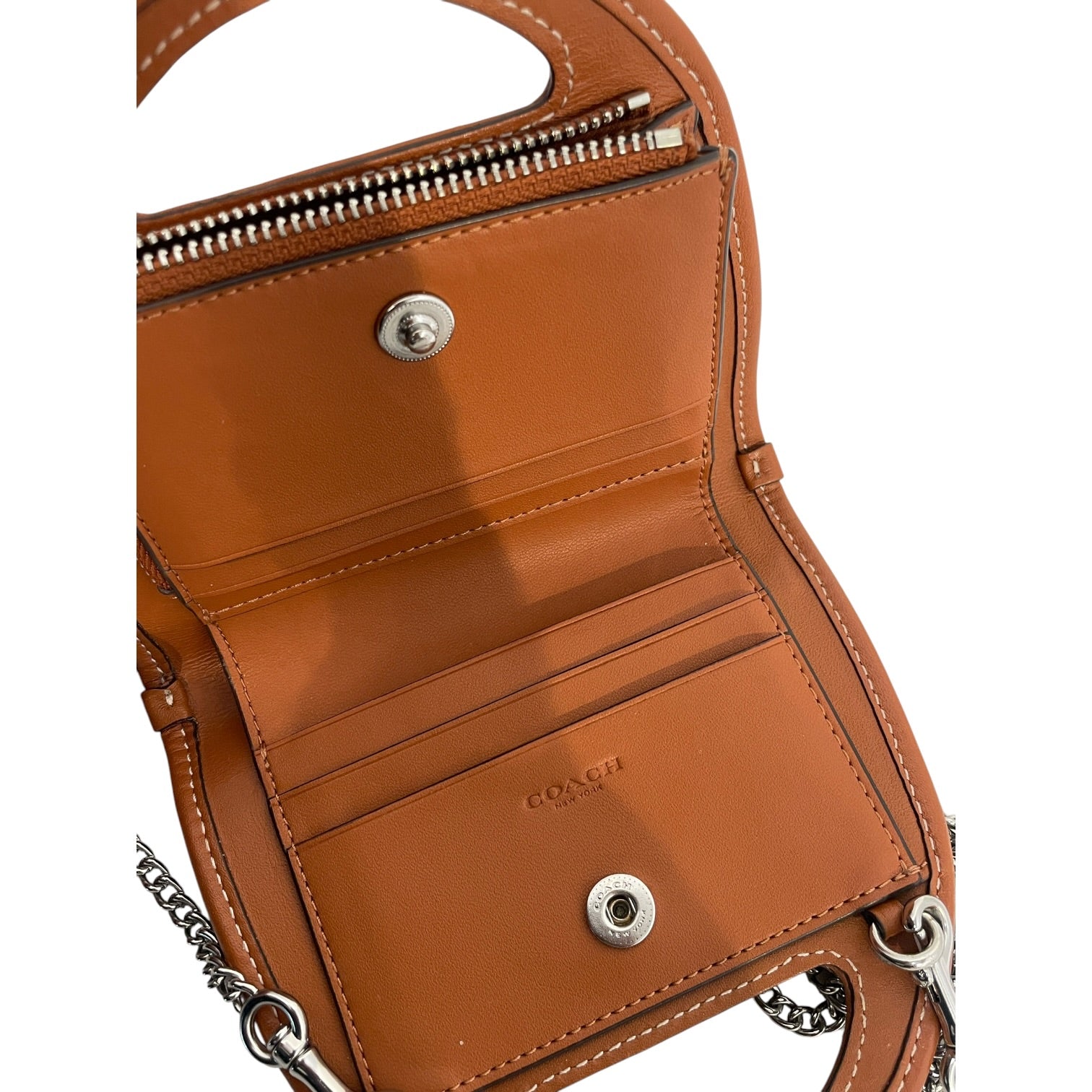 COACH/Card Case/Monogram/Leather/CML/L's/crystal top handle mini view 3