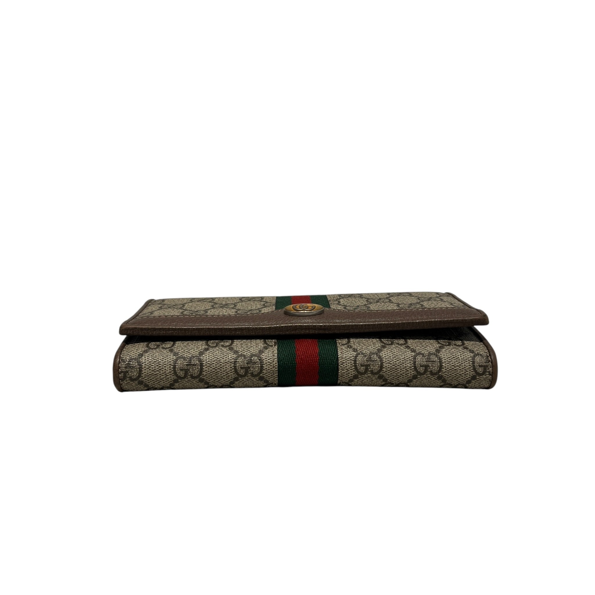 GUCCI/Wallet/Monogram/Cotton/BEG/gg ophidia chain wallet view 3