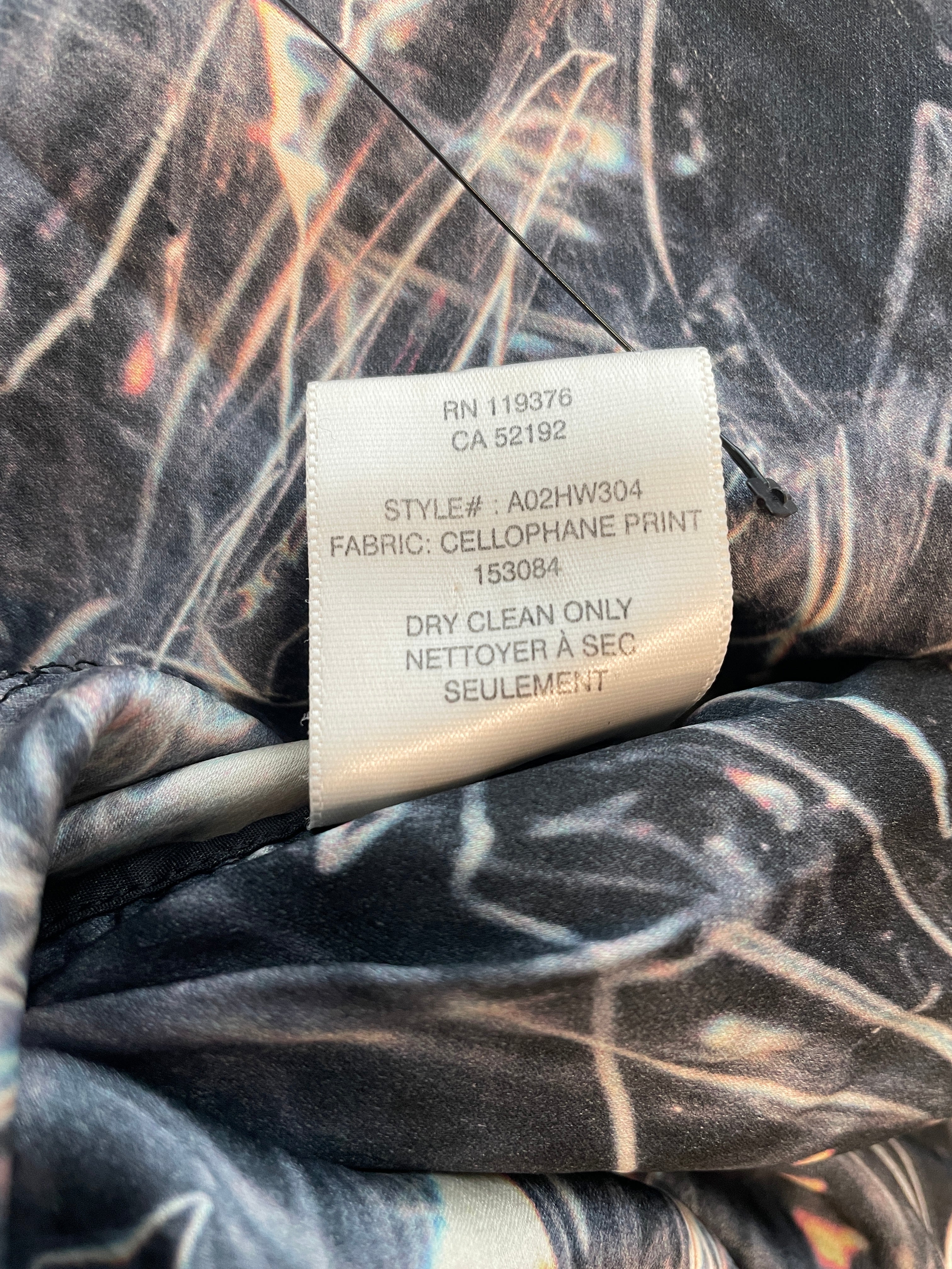 Helmut Lang/Skirt/S/All Over Print/Silk/MLT/WASHED BLK\ STRECTH SILK view 5