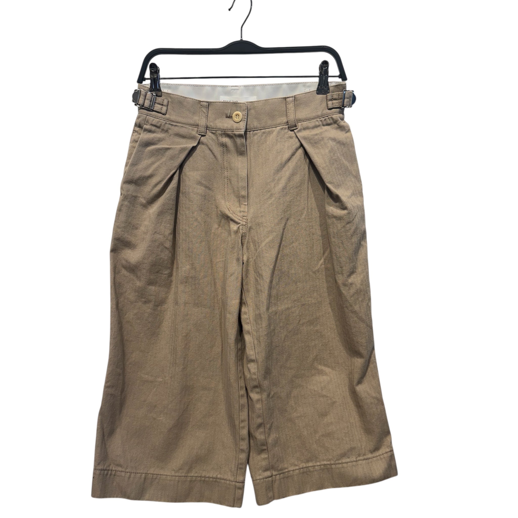 sacai luck/Wide Leg Pants/2/Herringbone/Cotton/BEG/ view 1