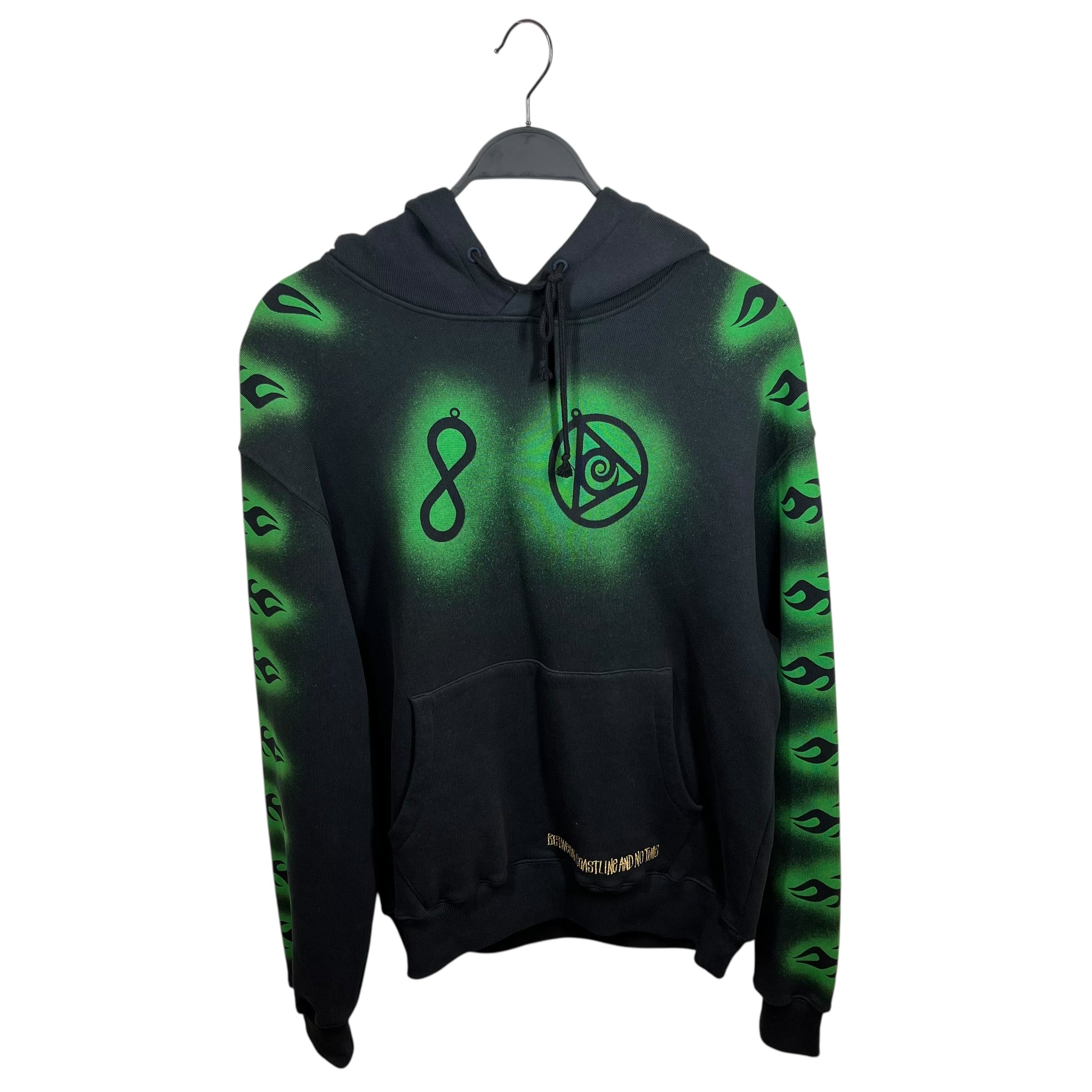 STUSSY/DRIES VAN NOTEN/Hoodie/M/Cotton/BLK/Embroidered Hoodie view 1