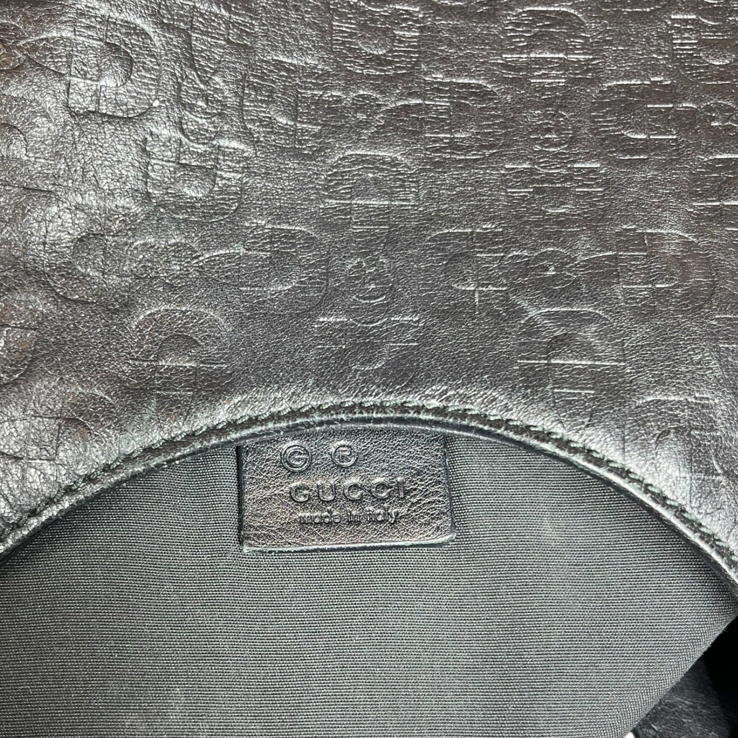 GUCCI/Hand Bag/All Over Print/Leather/BLK/HORSEBIT PATTERN view 4