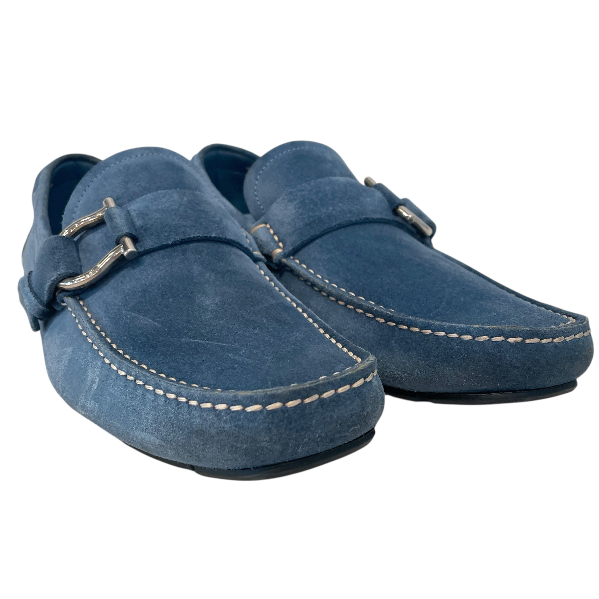 Salvatore Ferragamo/Loafers/US 8.5/Suede/BLU/ view 1