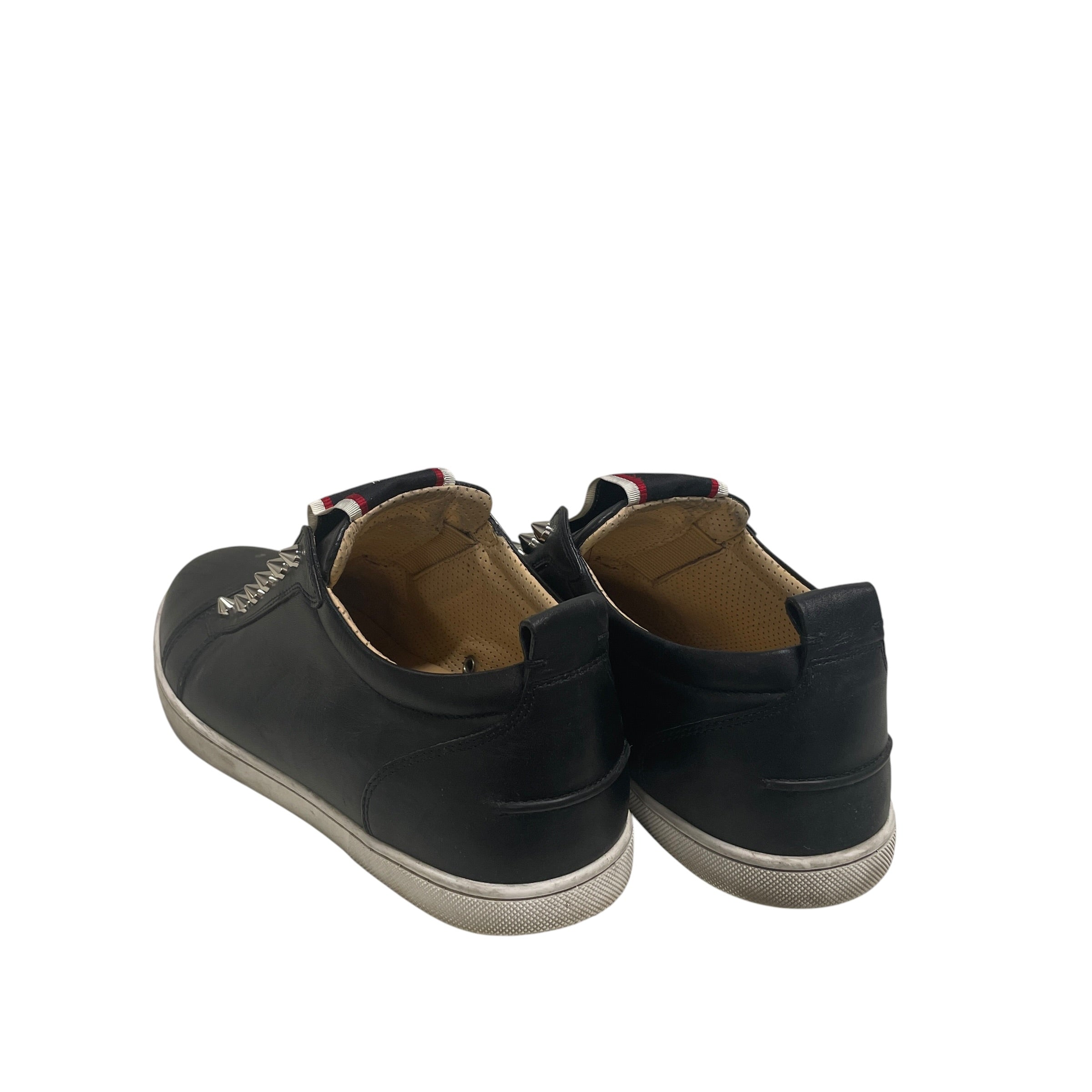 Christian Louboutin/Low-Sneakers/EU 41.5/Leather/BLK/spike studs view 2