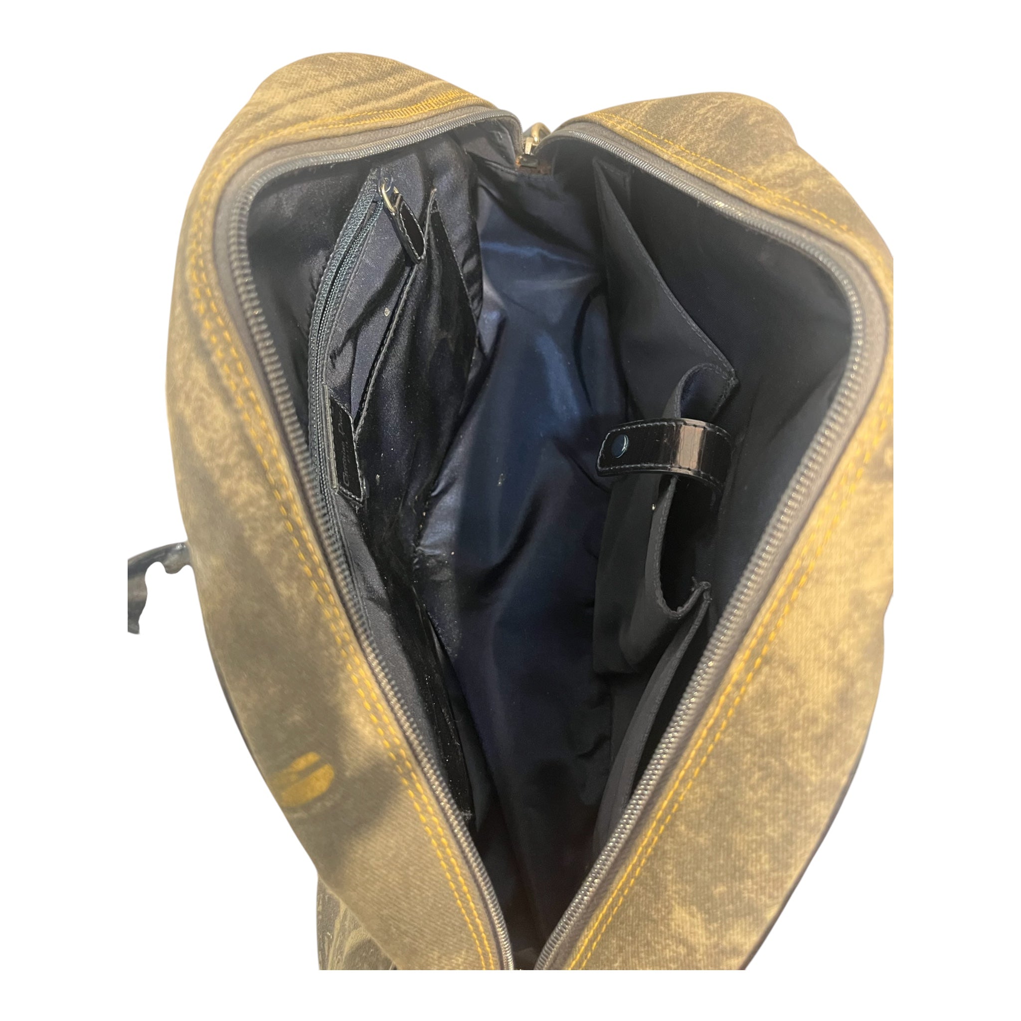 Christian Dior/Hand Bag/All Over Print/Cotton/BLU/SPEEDWAY DENIM SADDLE BOWLER view 5