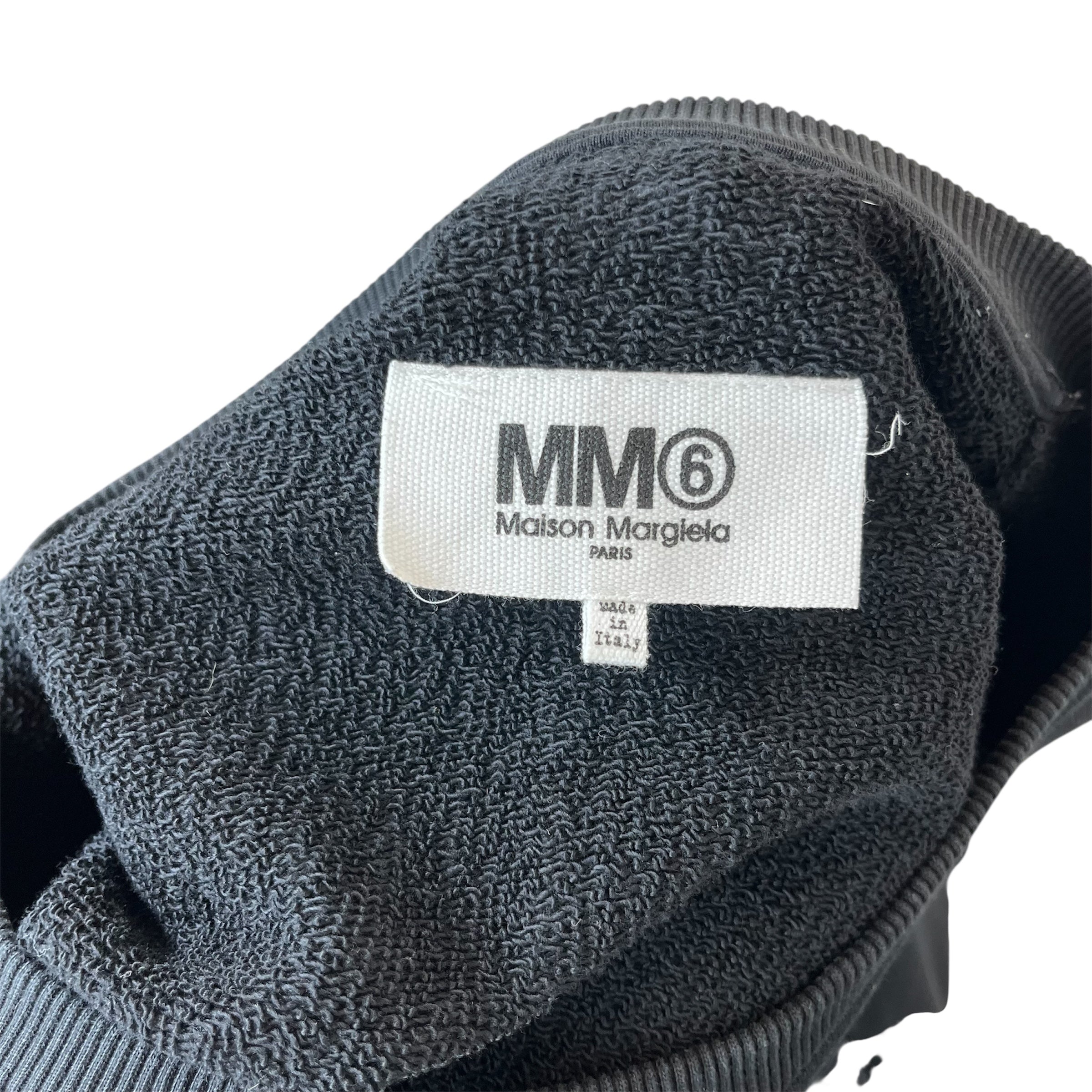 MM6/Sweatshirt/XXL/Cotton/BLK/Margiela 6 Studded Cutoff view 3