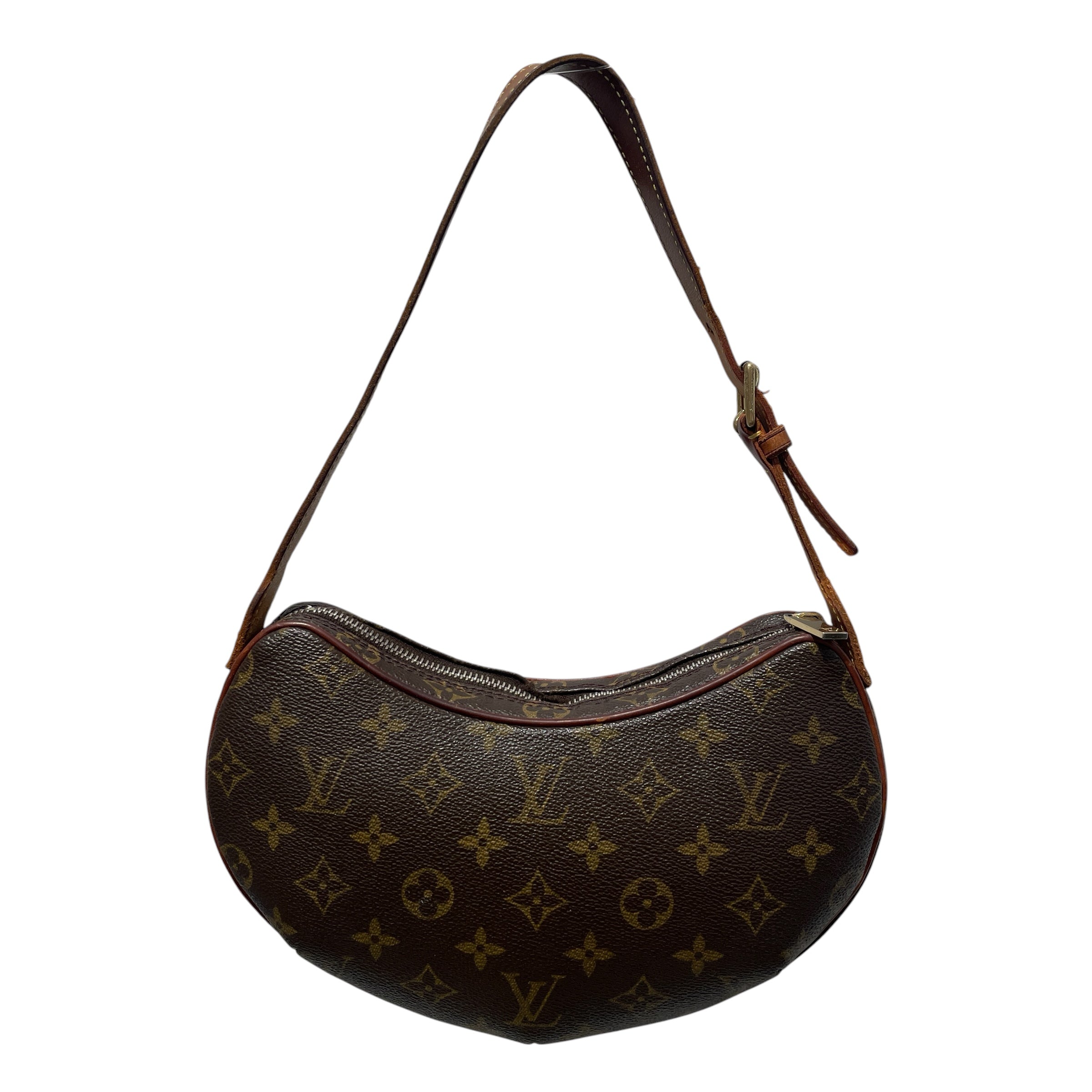 LOUIS VUITTON/Hand Bag/Leather/BRW/LV MONOGRAM CROISSANT PM view 1